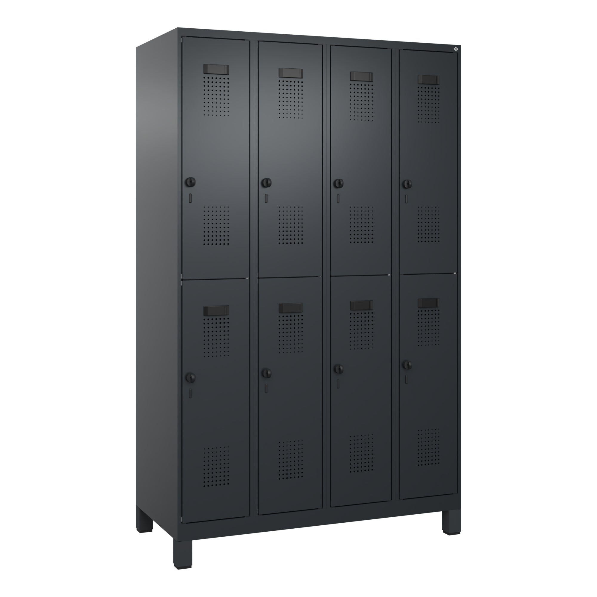 C+P Spind Evolo PLUS Doppel 8Fächer 1950x1200x500 sgr/sgr