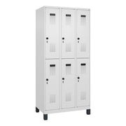 C+P Spind Evolo PLUS Doppel 6Fächer 1950x900x500 vws/vws