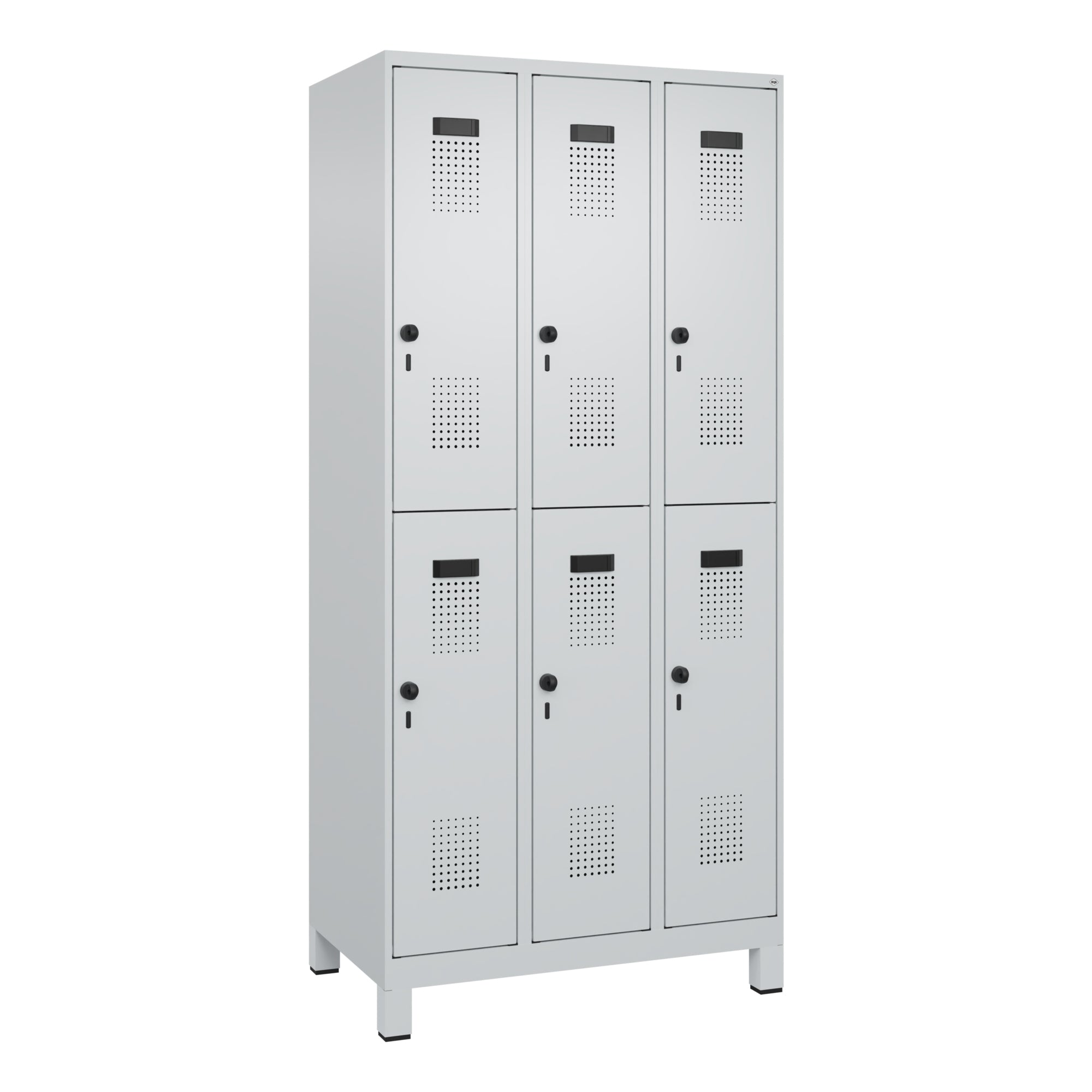 C+P Spind Evolo PLUS Doppel 6Fächer 1950x900x500 lgr/lgr