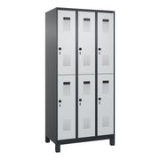 C+P Spind Evolo PLUS Doppel 6Fächer 1950x900x500 sgr/lgr