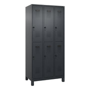 C+P Spind Evolo PLUS Doppel 6Fächer 1950x900x500 sgr/sgr