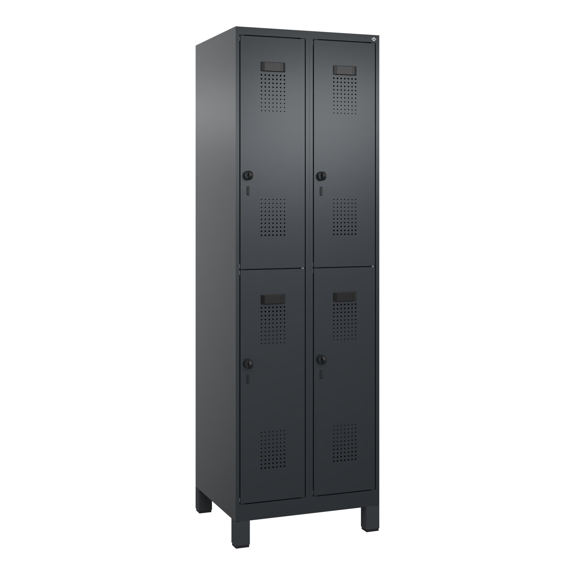 C+P Spind Evolo PLUS Doppel 4Fächer 1950x600x500 sgr/sgr