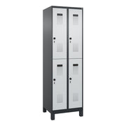 C+P Spind Evolo PLUS Doppel 4Fächer 1950x600x500 sgr/lgr