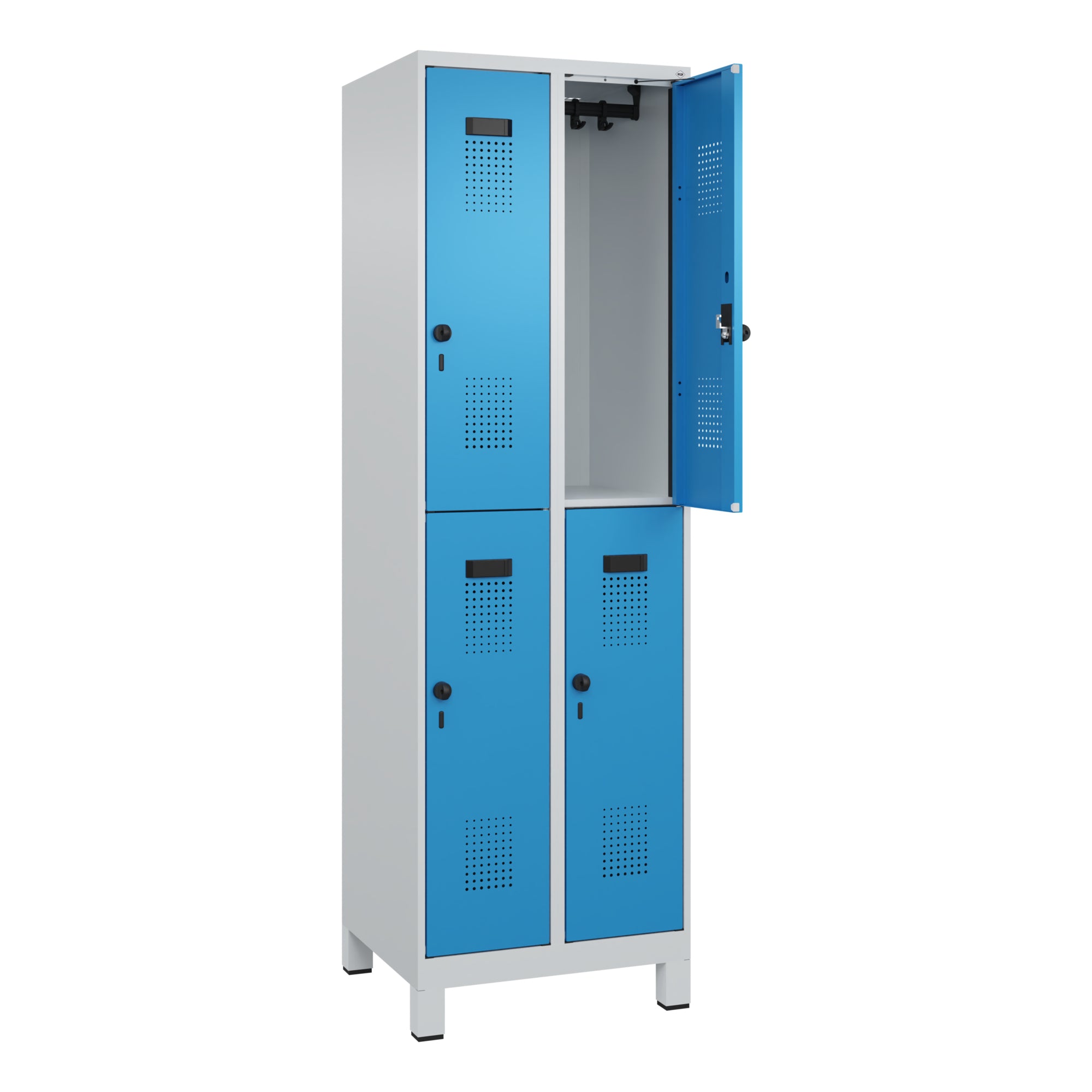 C+P Spind Evolo PLUS Doppel 4Fächer 1950x600x500 lgr/lbl