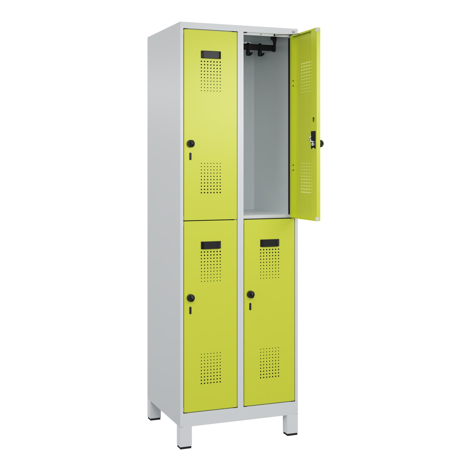 C+P Spind Evolo PLUS Doppel 4Fächer 1950x600x500 lgr/cgn