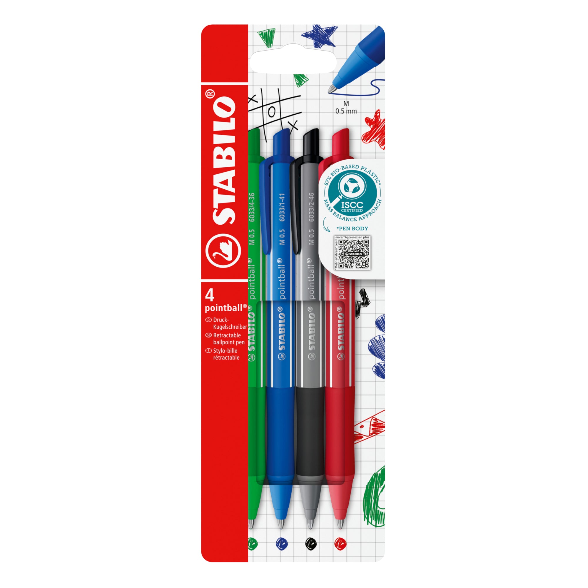 STABILO Kugelschreiber pointball® colorful
