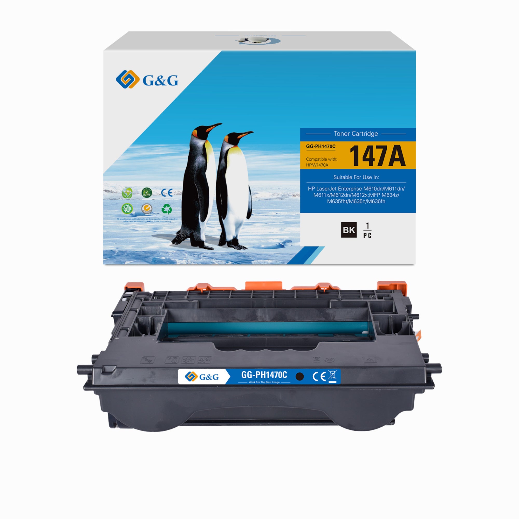G&G Toner 21003 wie HP W1470A bk