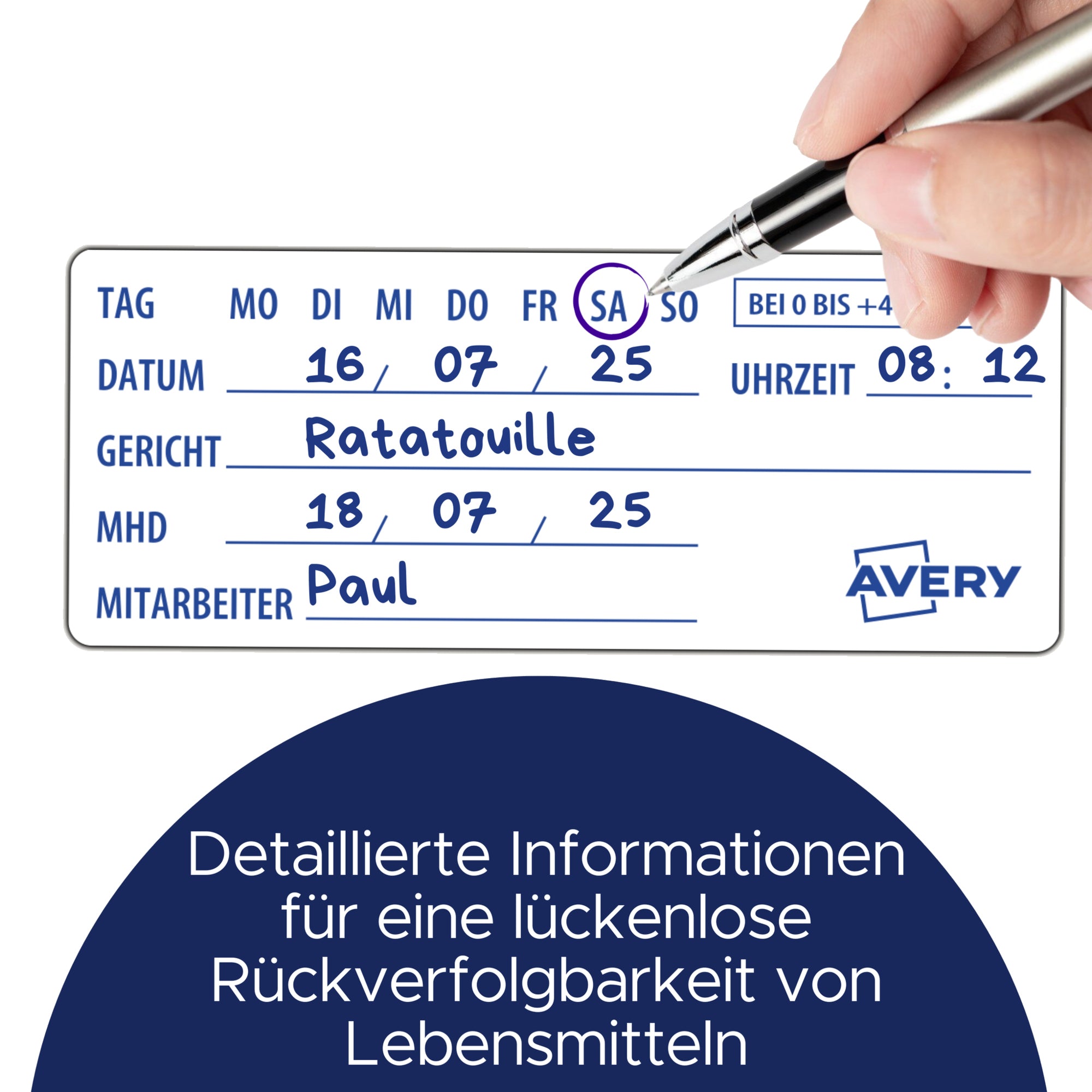 Avery Probenetiketten