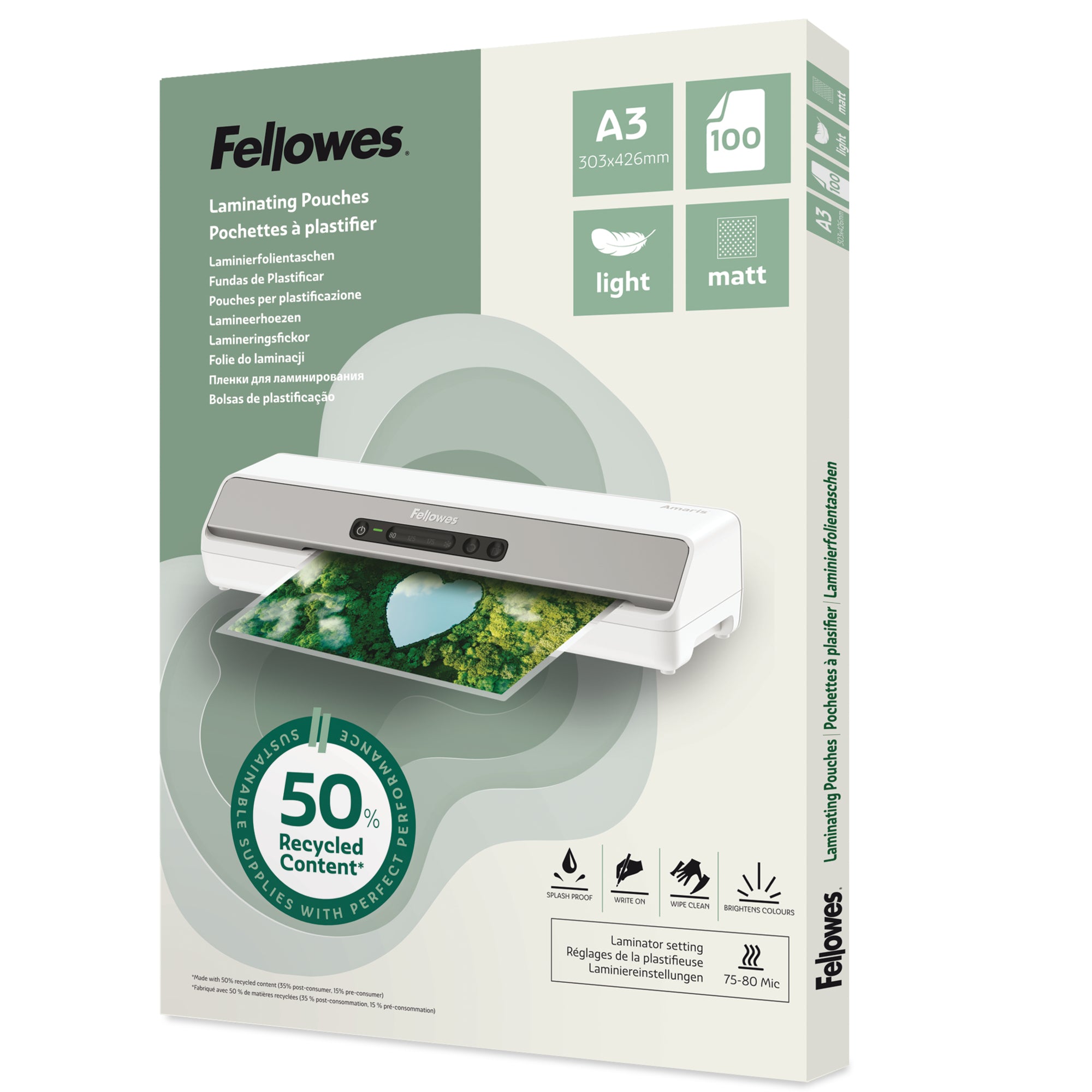 Fellowes Laminierfolie, DIN A3