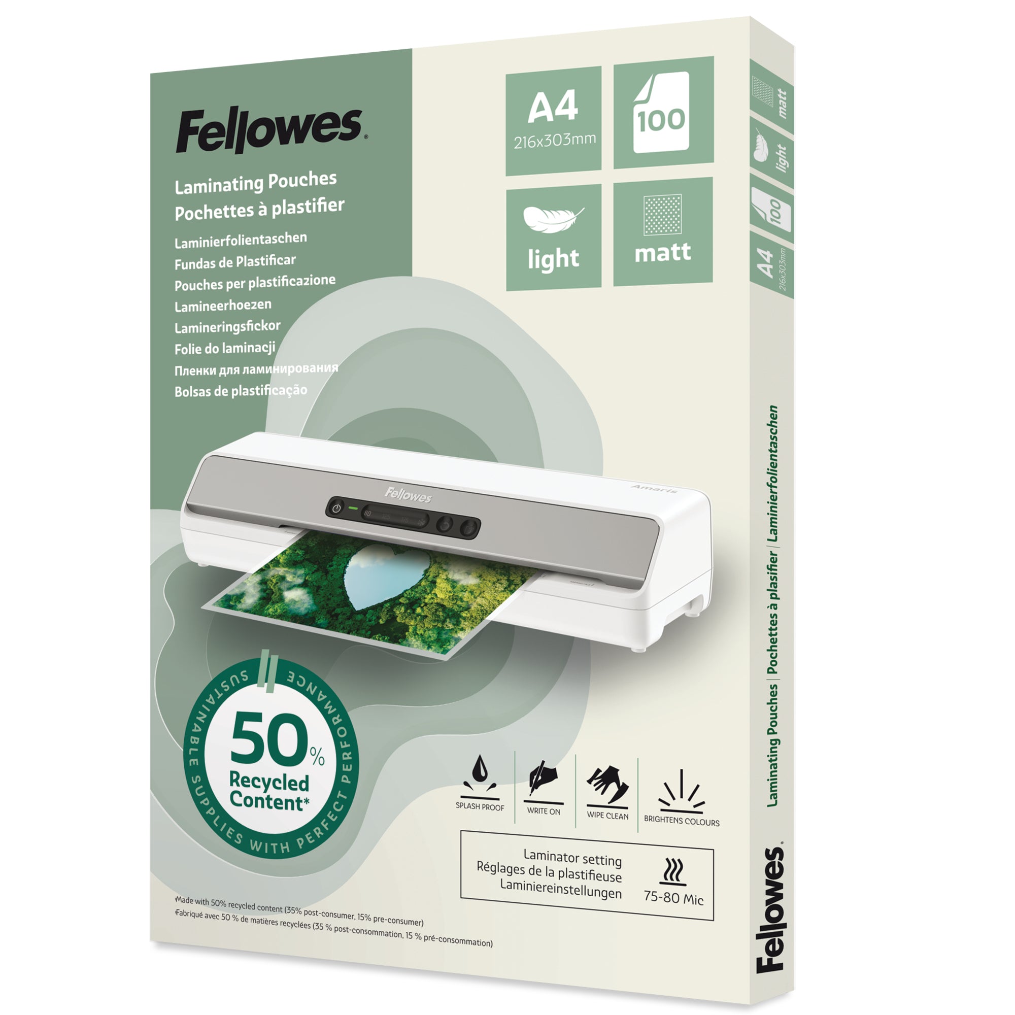 Fellowes Laminierfolie, DIN A4