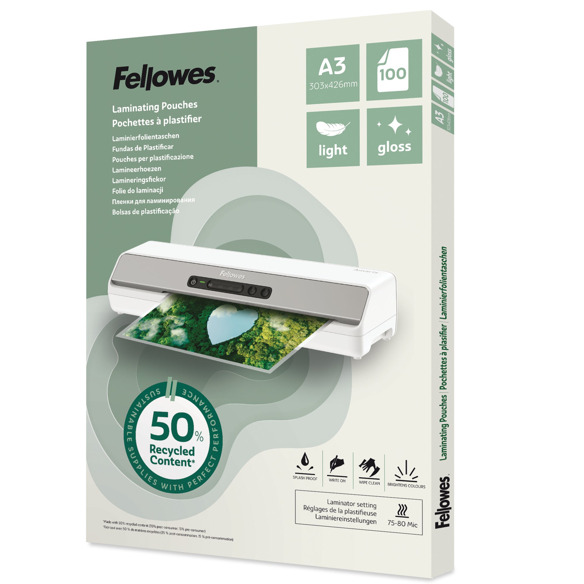 Fellowes Laminierfolie, DIN A3
