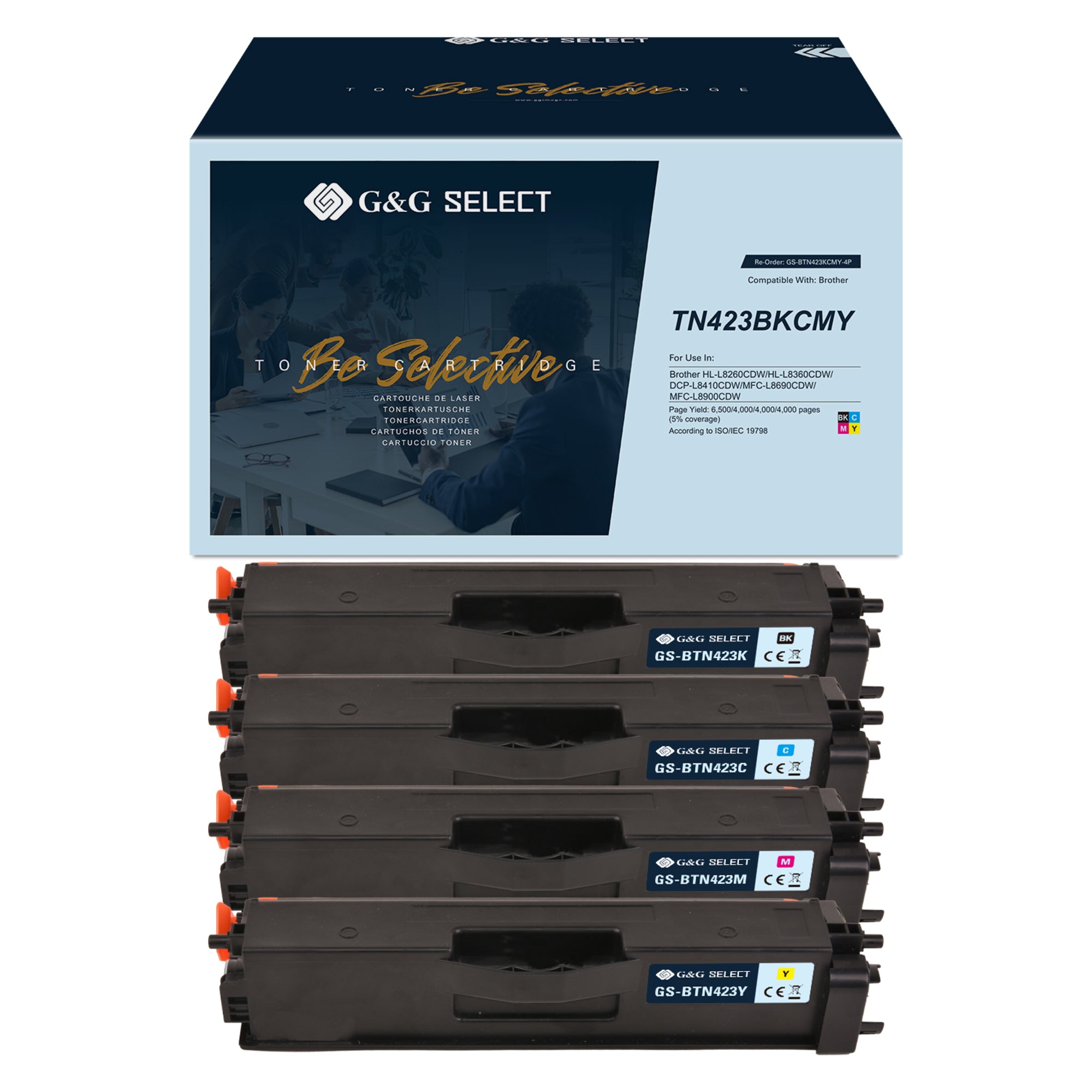 G&G Toner wie Brother TN423 XL sw/c/m/y 4St