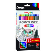 Pentel Fineliner Pointliner Colour Dye Ink