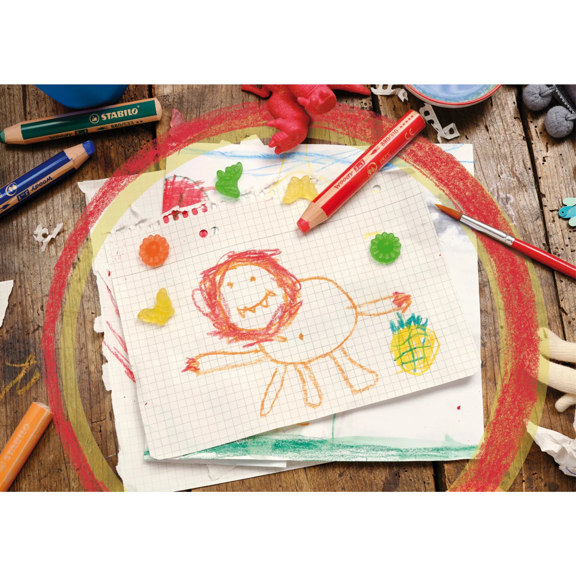 Stabilo Buntstift woody 3 in 1