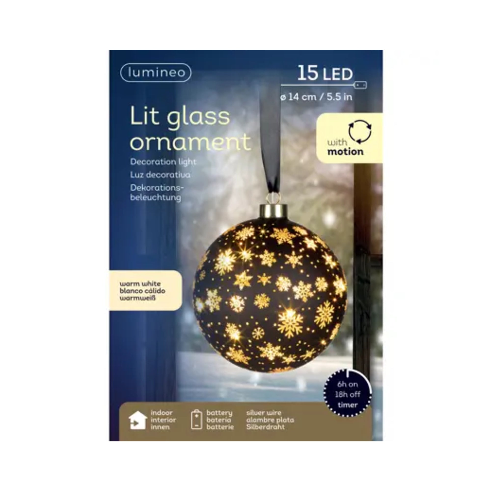 Lumineo Kugelleuchte LED 14cm sw/ws