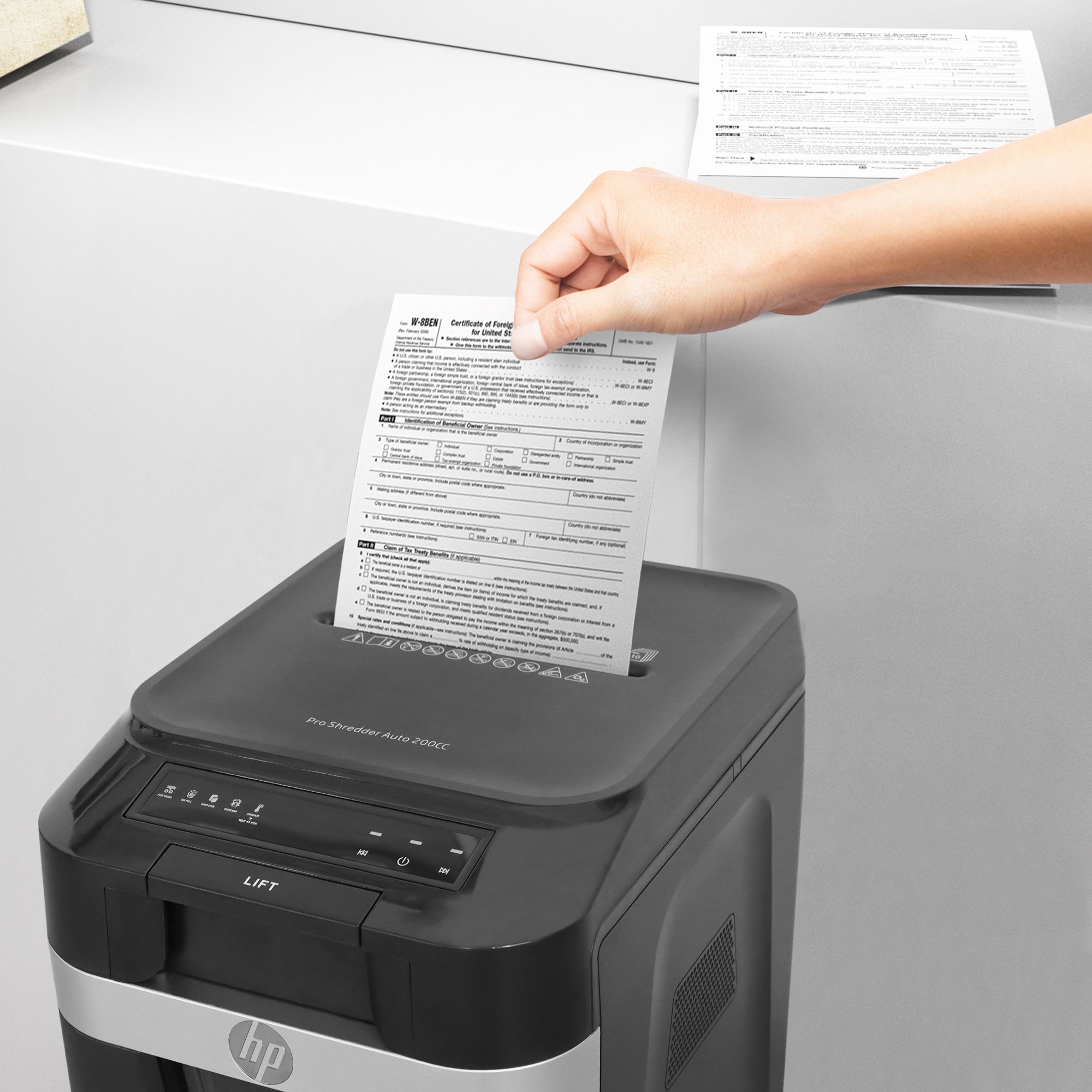 HP Aktenvernichter Pro Shredder Auto 200CC
