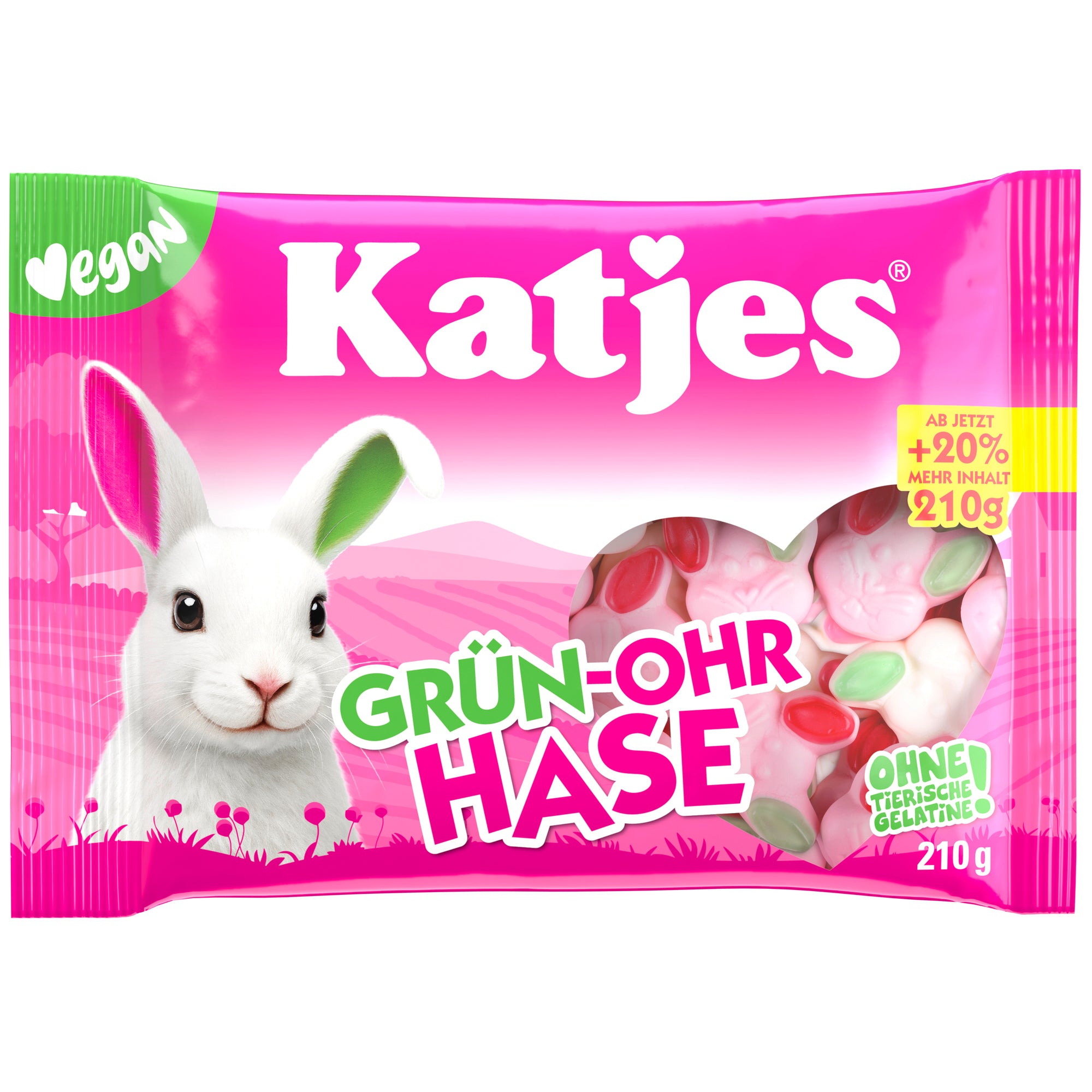Katjes Fruchtgummi Grün-Ohr Hase