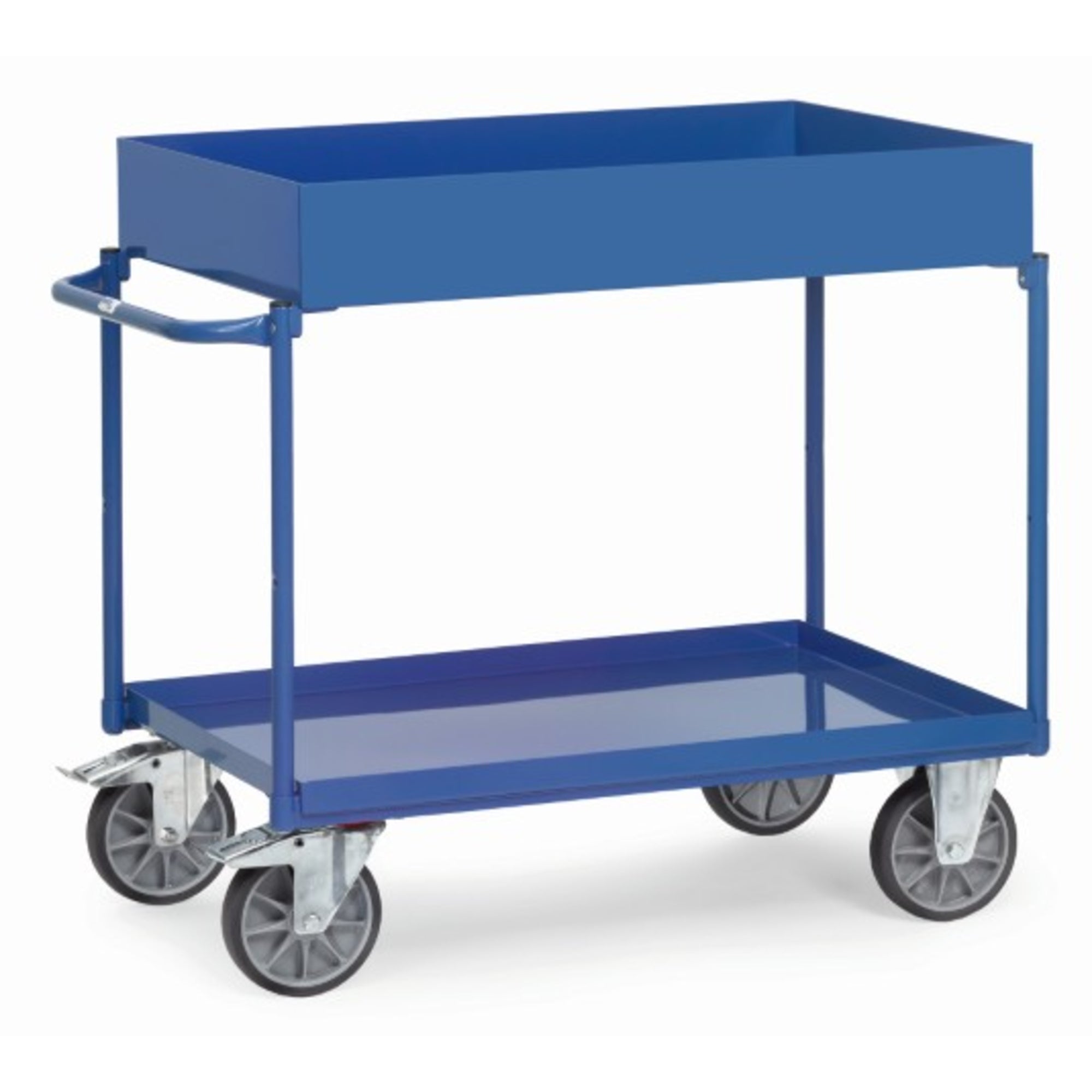 fetra Tischwagen 2Böden 1000x700mm +Rand