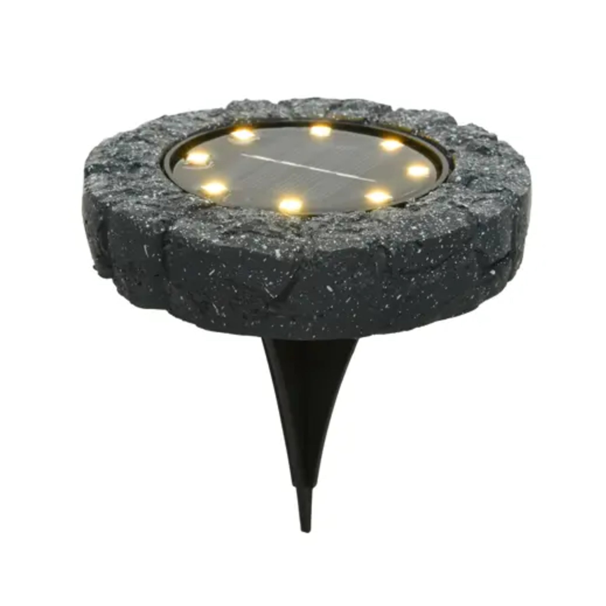 LUMINEO Solarleuchte, grau