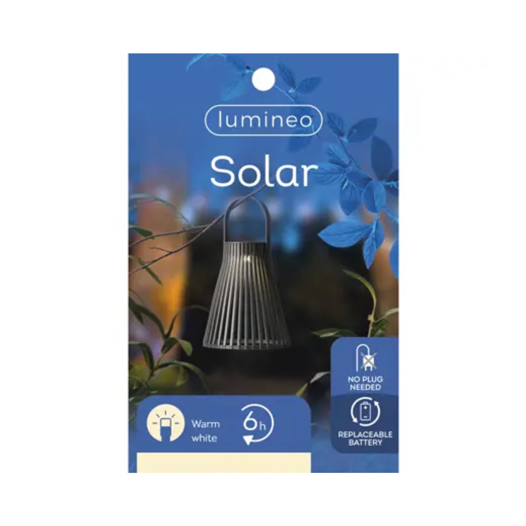 LUMINEO Solarleuchte, schwarz