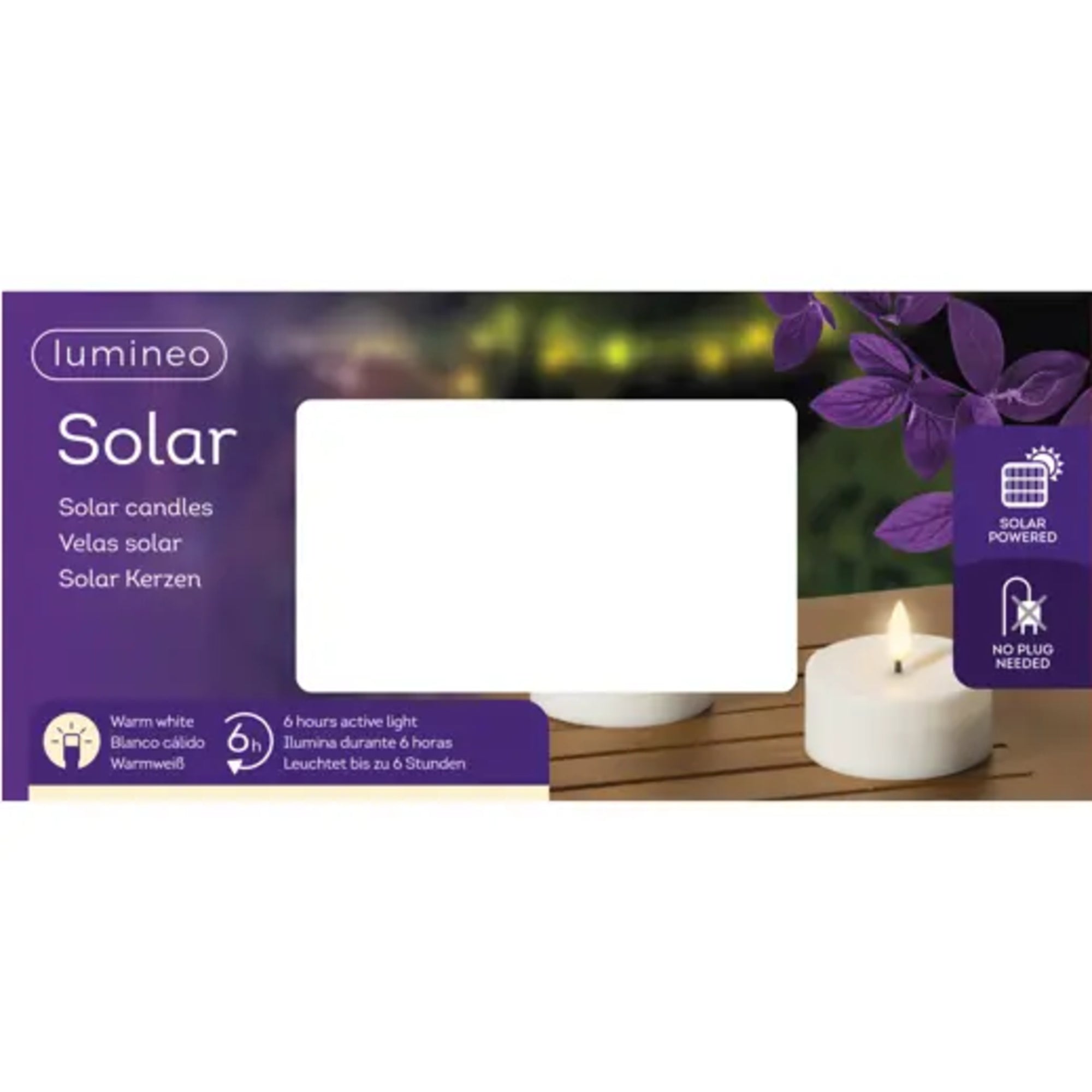 LUMINEO Solarleuchte, weiß