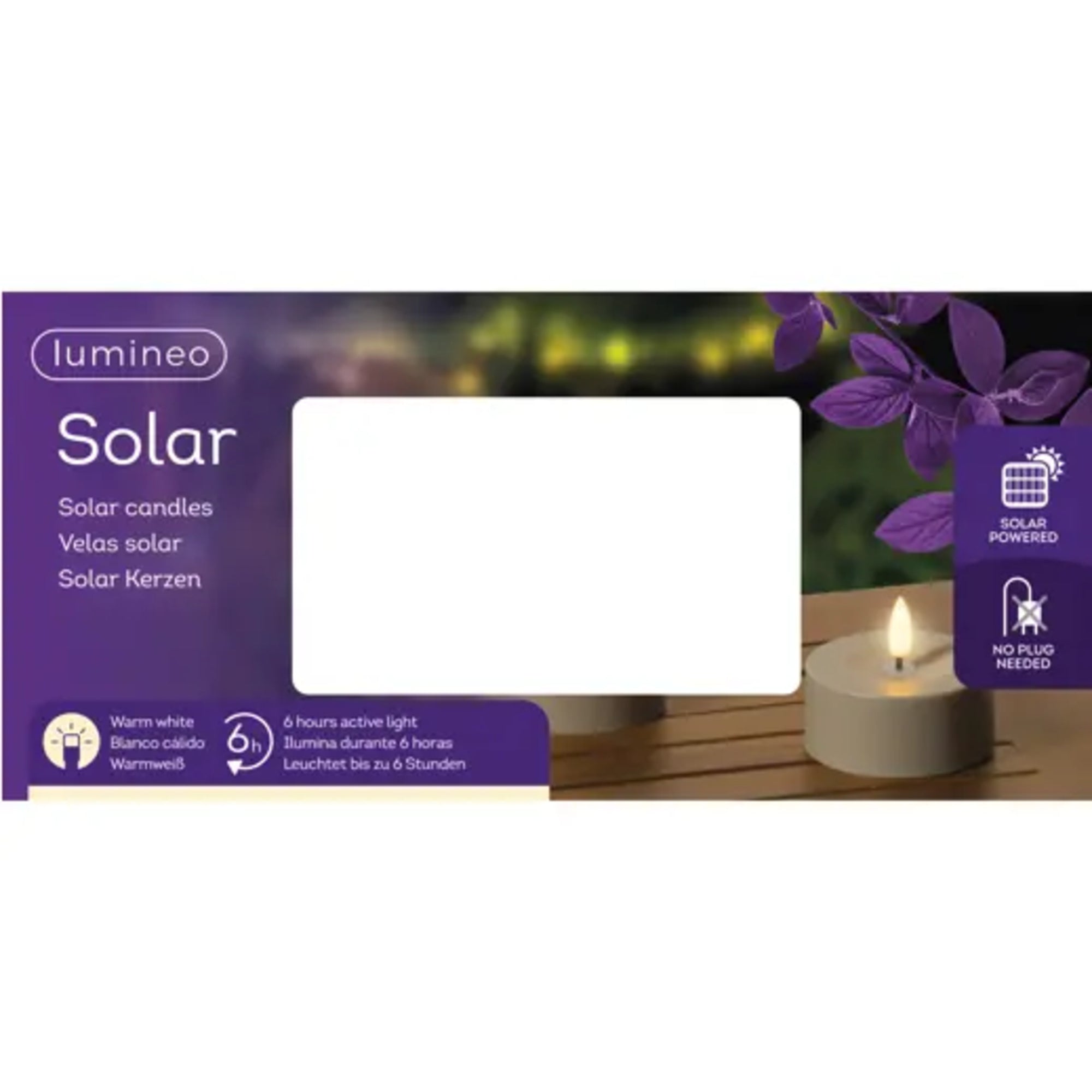 LUMINEO Solarleuchte, braun