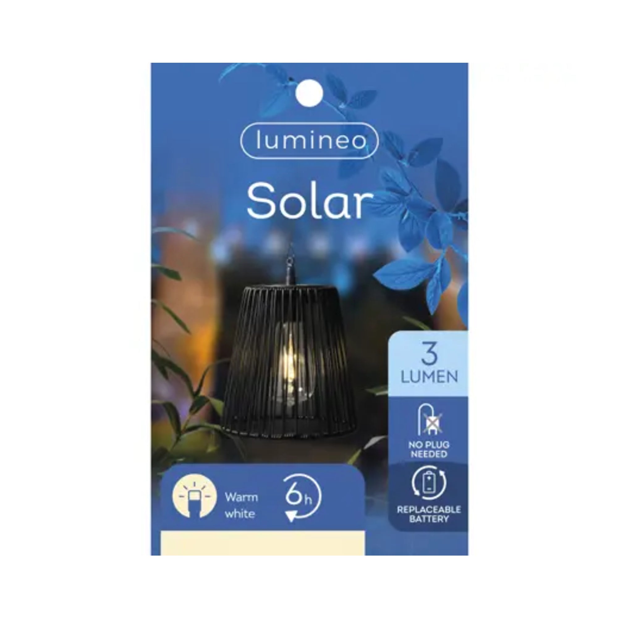 LUMINEO Solarleuchte, schwarz