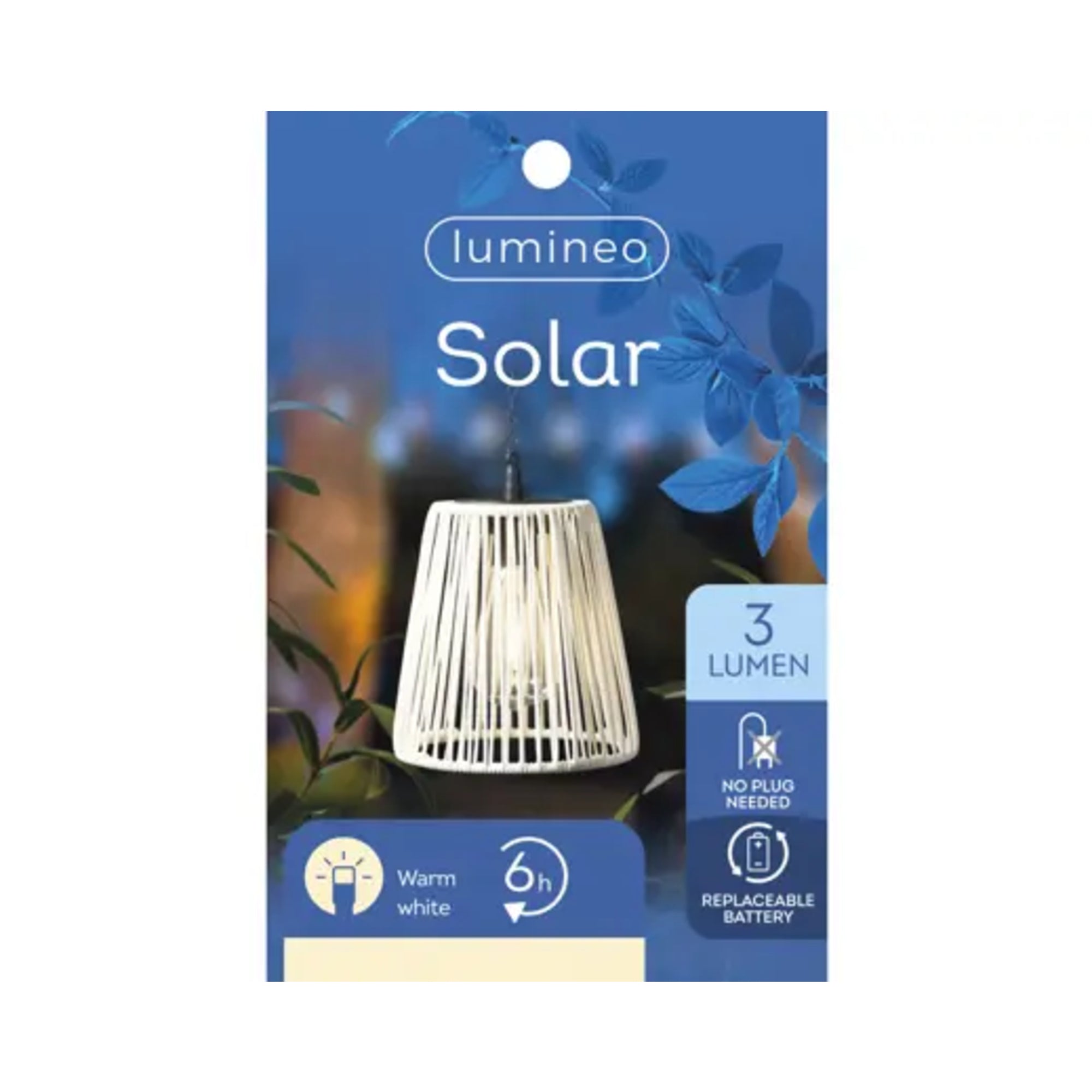 LUMINEO Solarleuchte, weiß