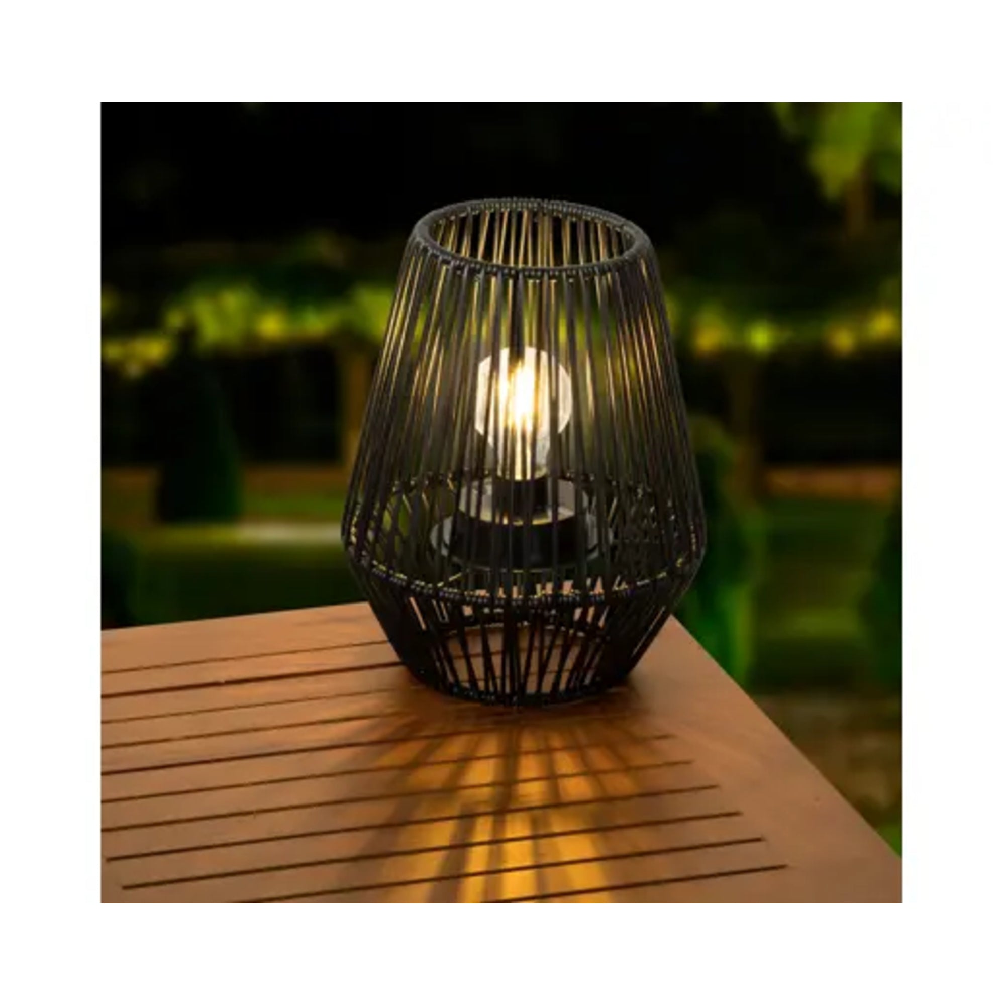 LUMINEO Solarleuchte, schwarz