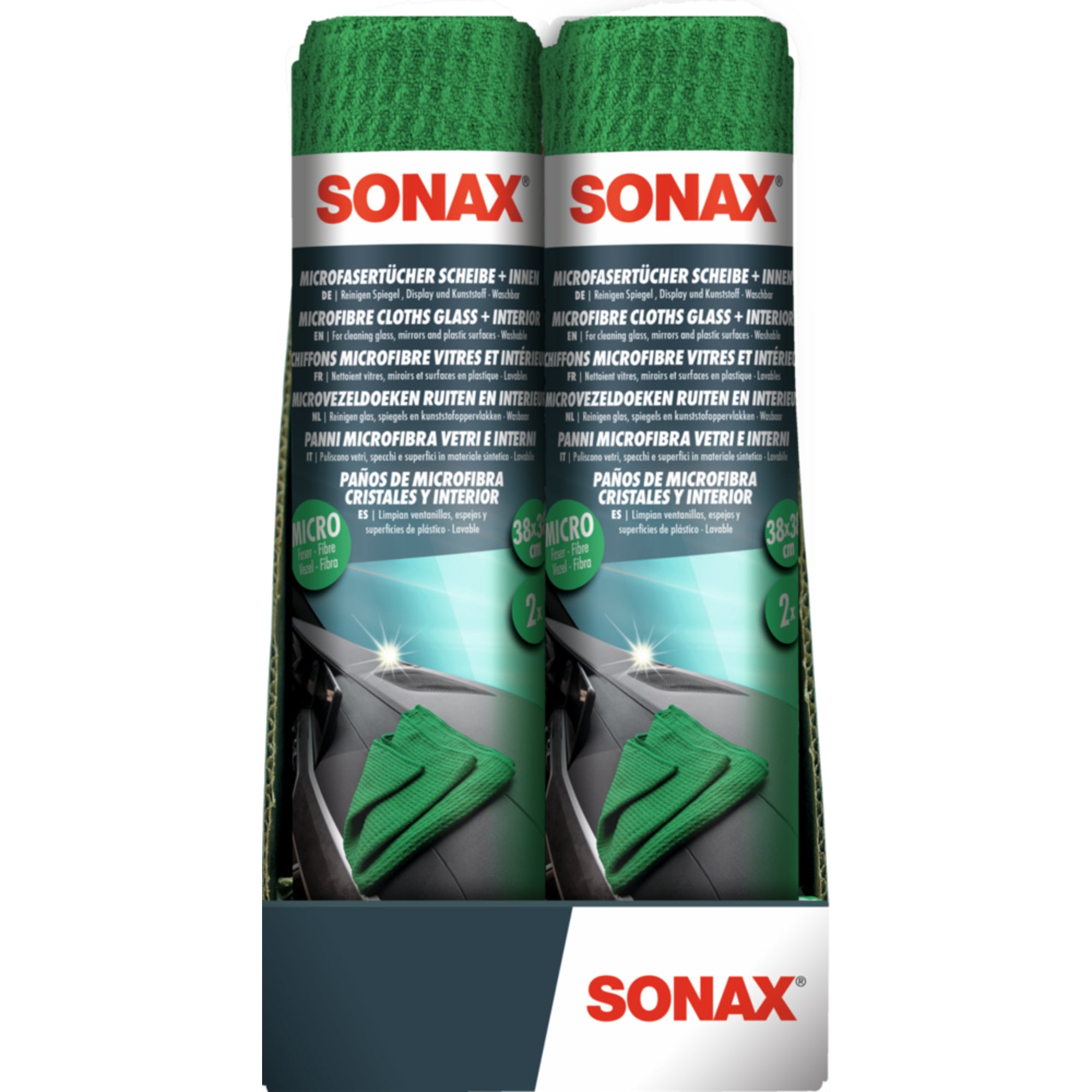 Sonax Microfasertücher Scheibe+Innen