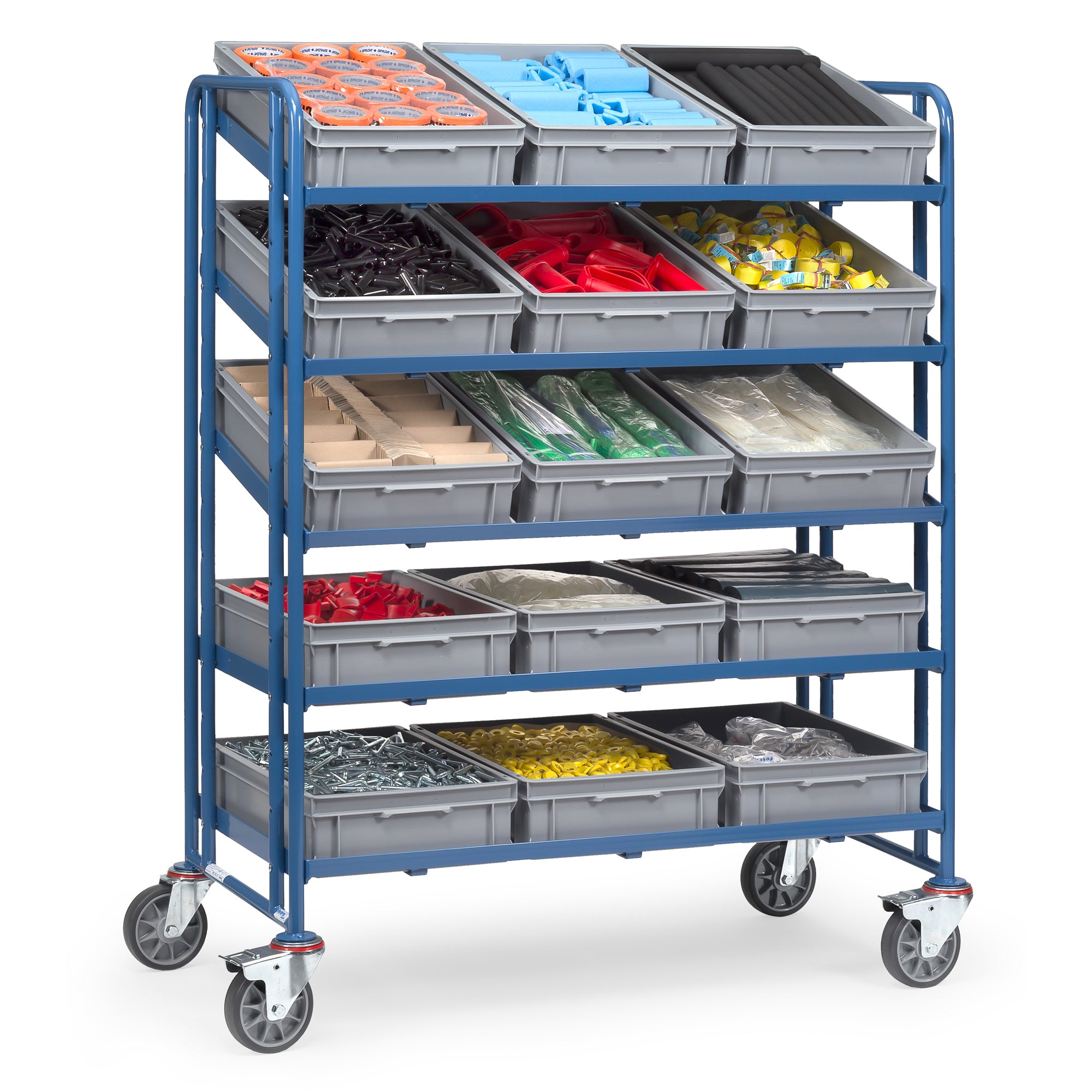 fetra Eurokastenwagen 5Böden +15Kästen 1240x610mm