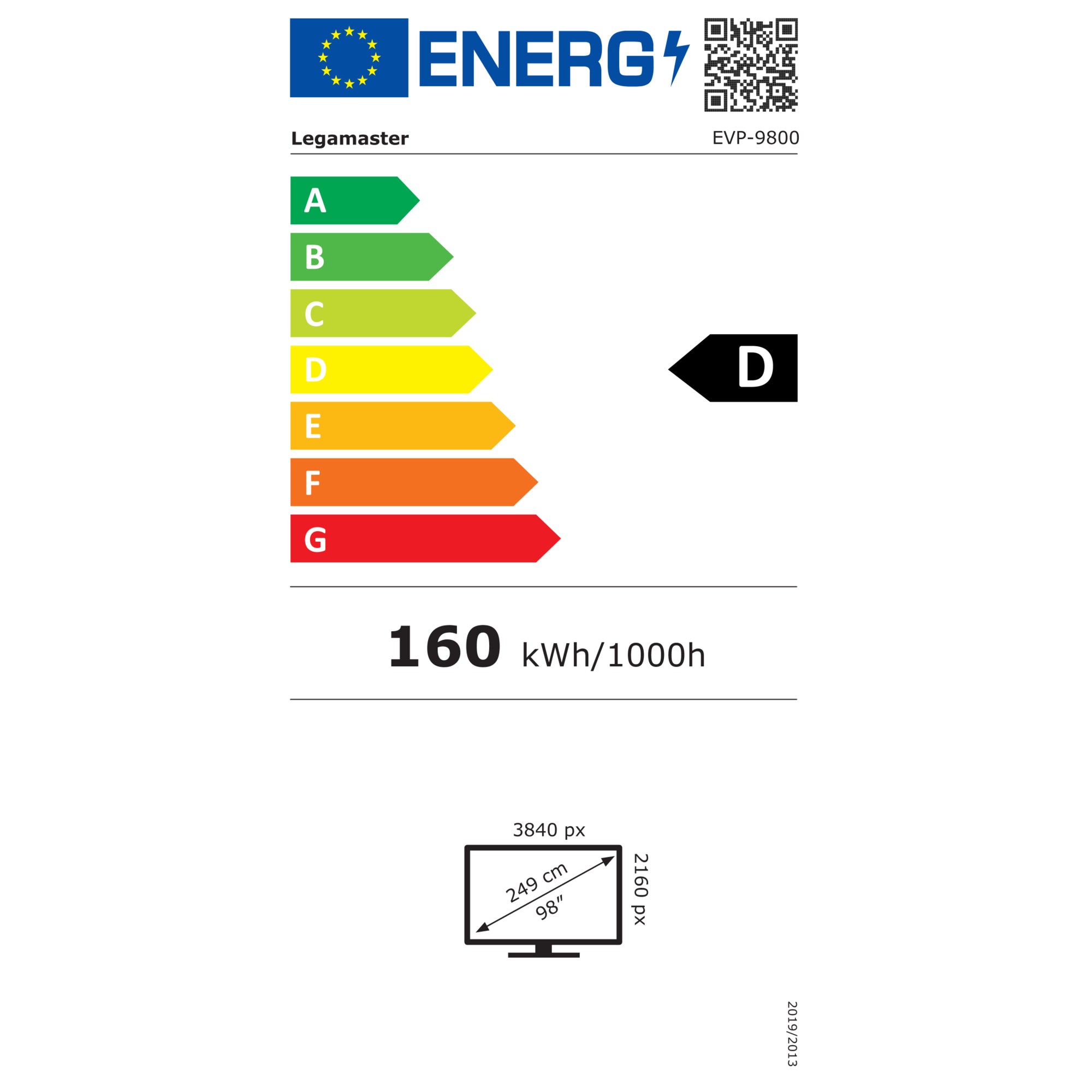 Legamaster Professionelles Display EVOLVE PRO EVP-9800 EU