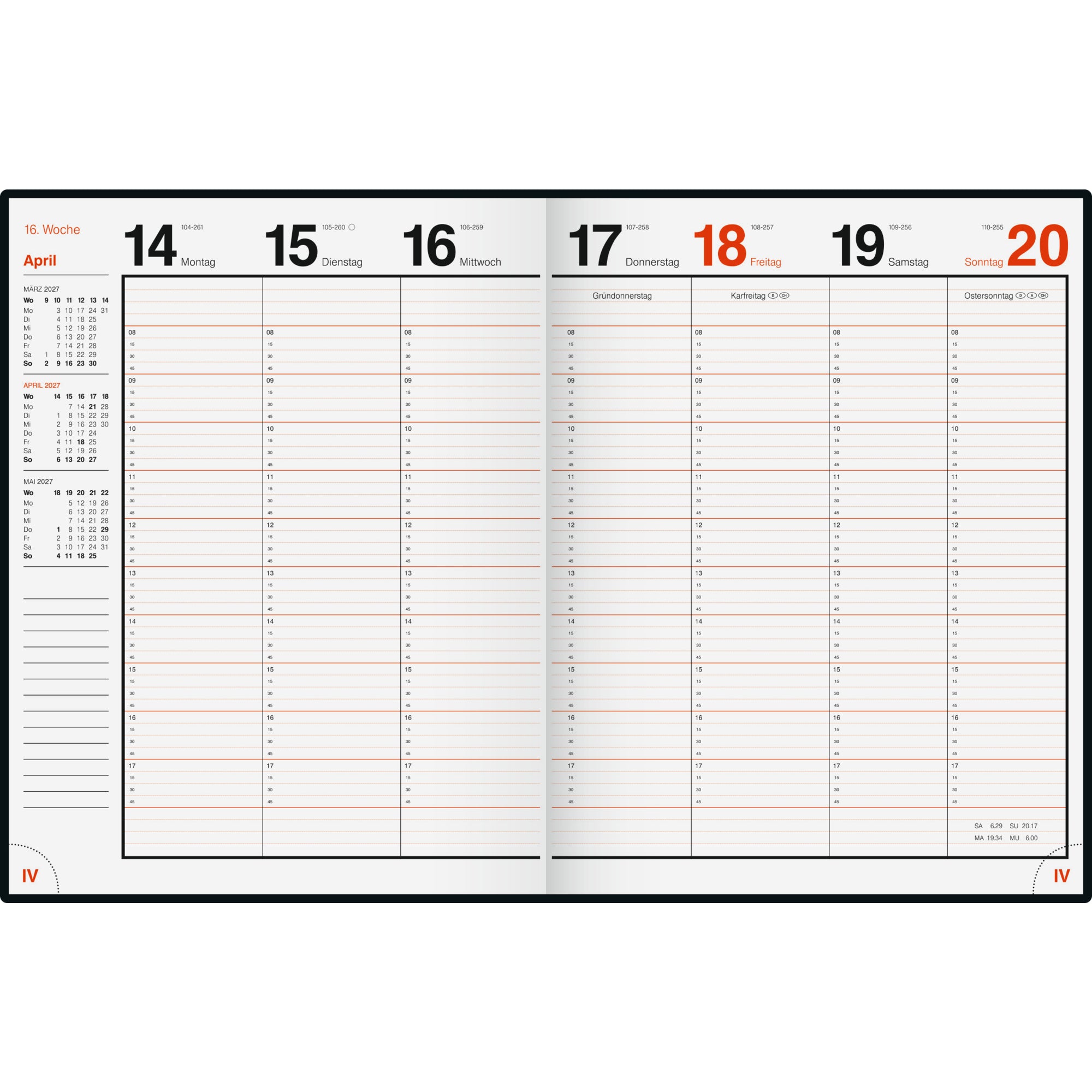 rido/idé Buchkalender magnum