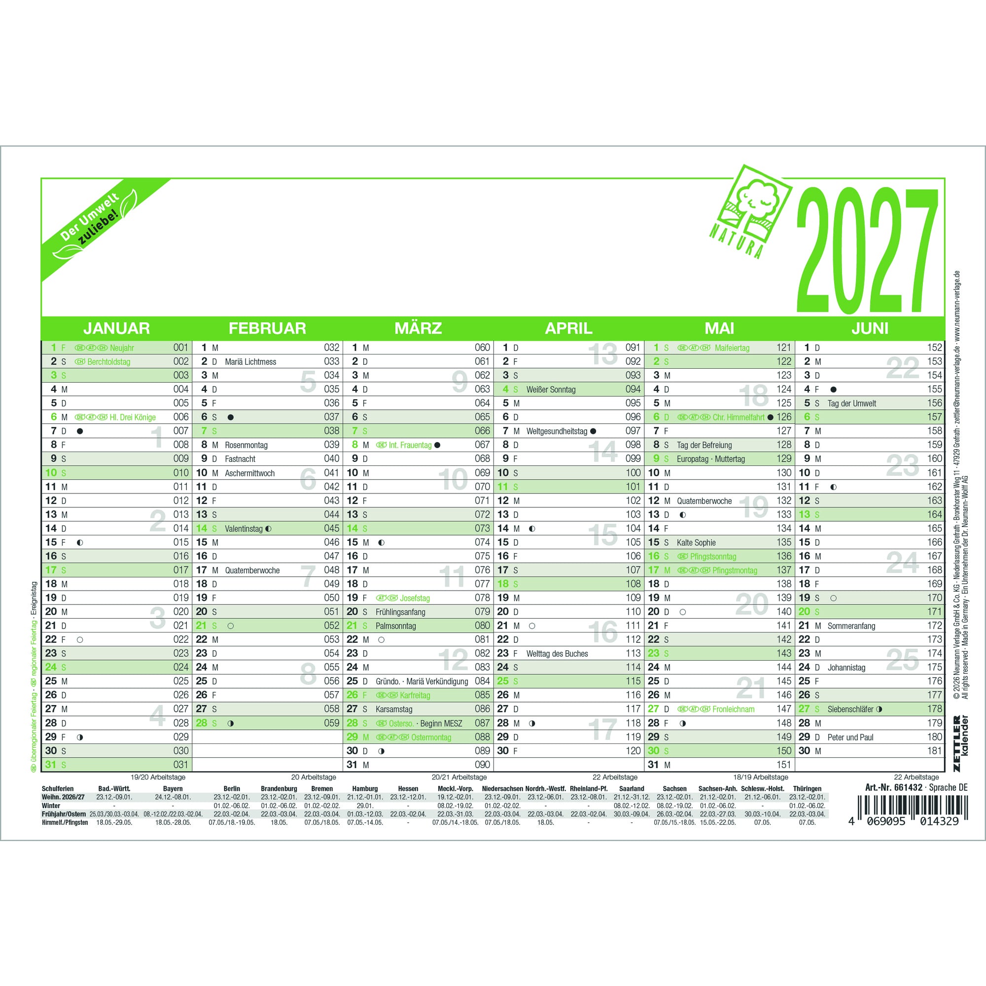 ZETTLER Tafelkalender 904, DIN A5