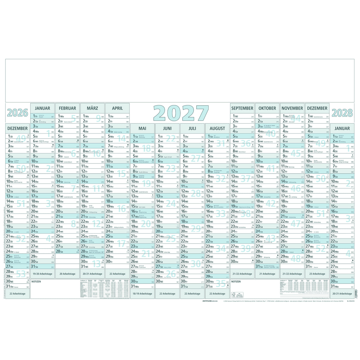ZETTLER Plakatkalender