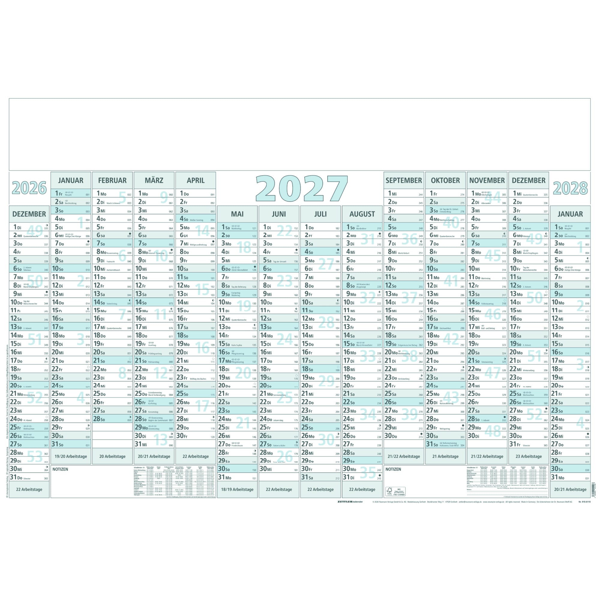 ZETTLER Plakatkalender