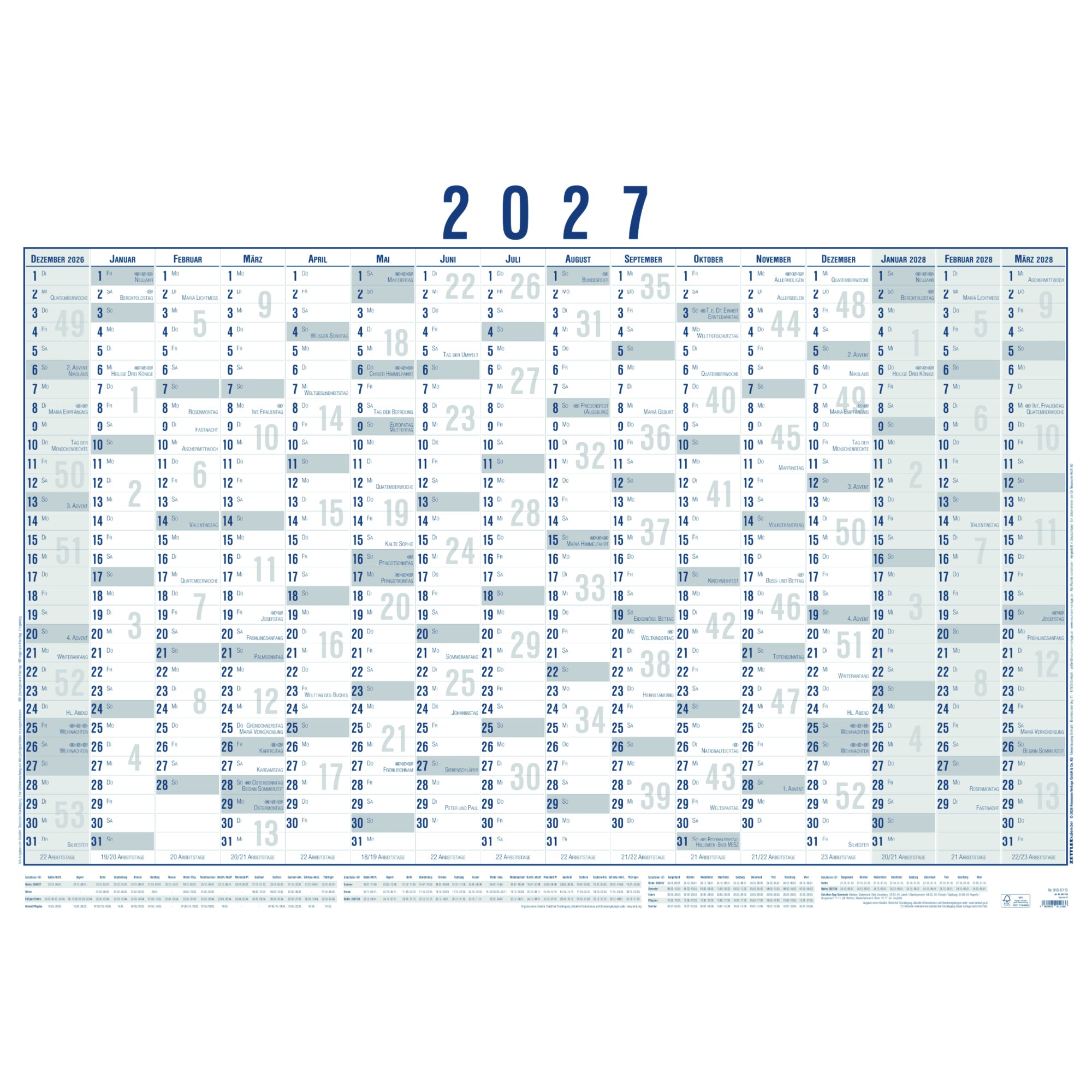 ZETTLER Plakatkalender