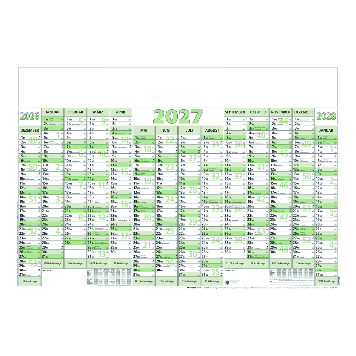 ZETTLER Plakatkalender Natura