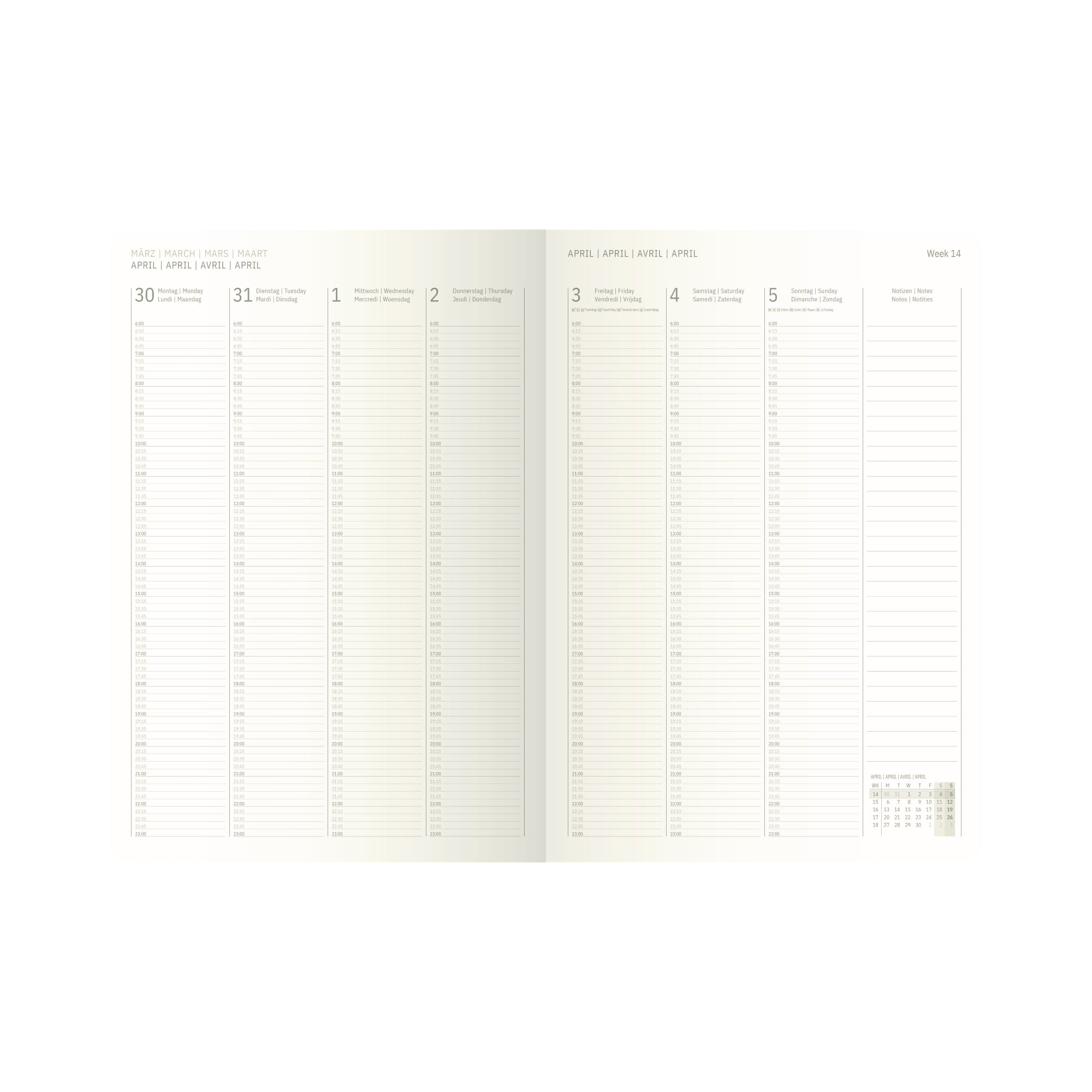 Sigel Buchkalender Conceptum, ca. DIN A4+