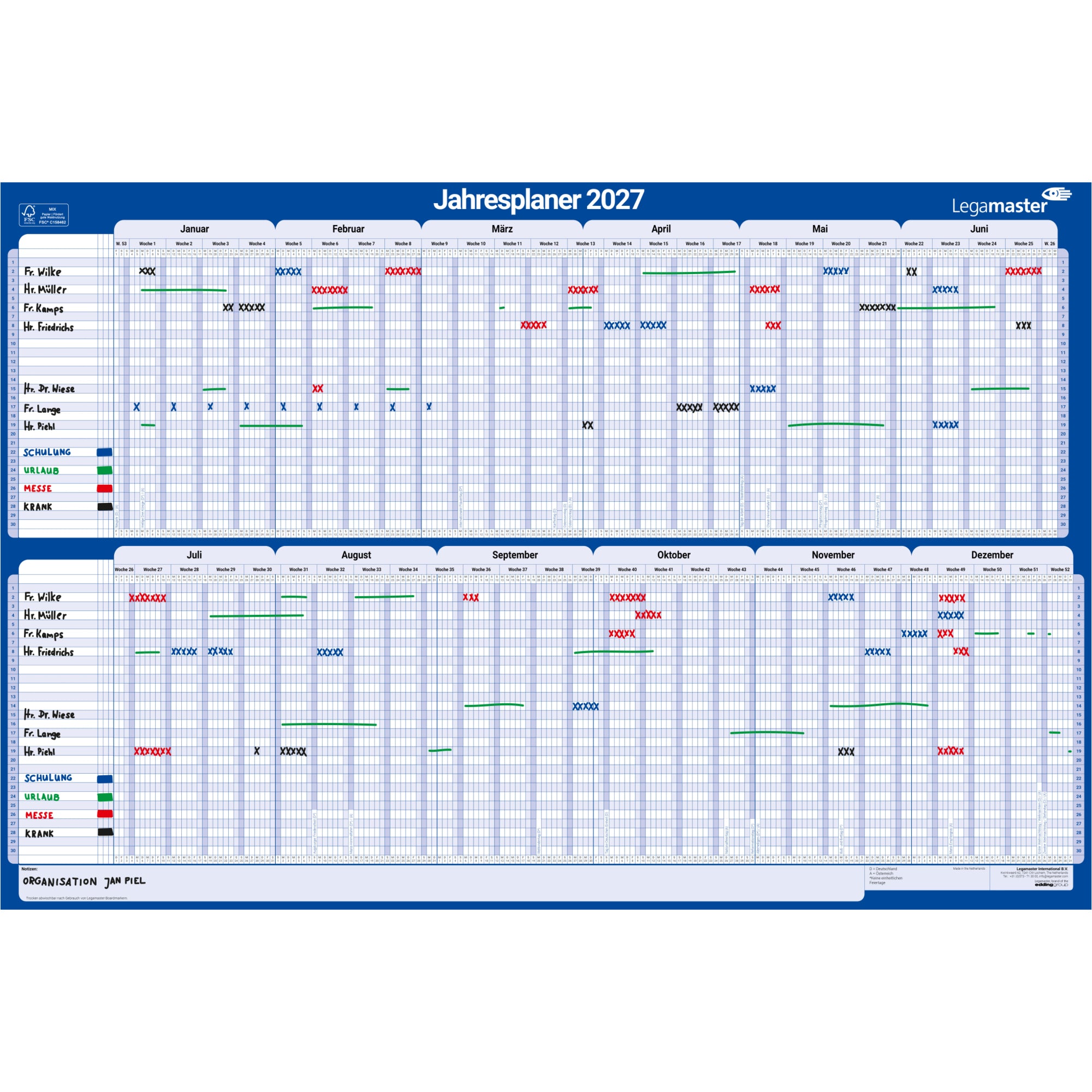 Legamaster Plakatkalender