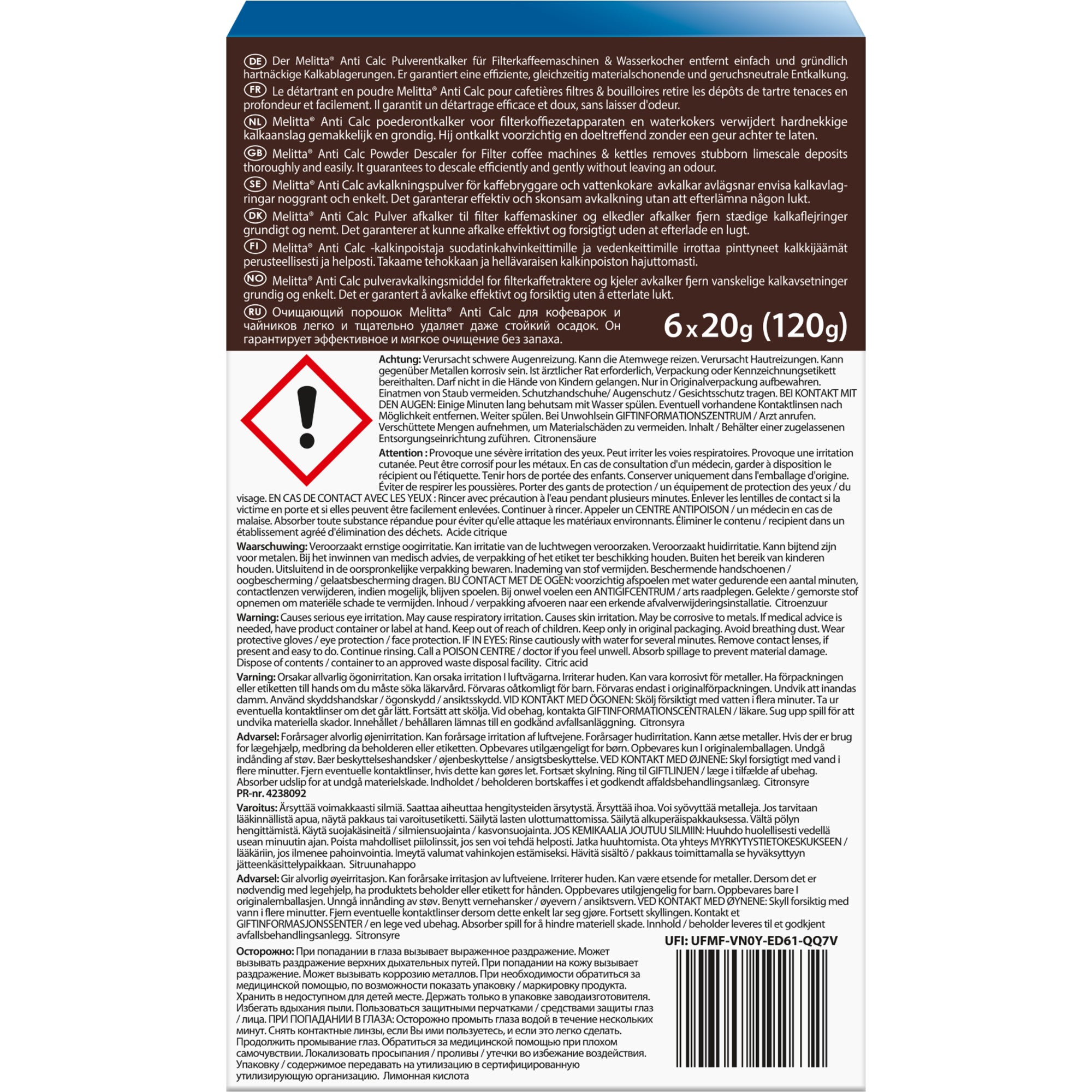 Melitta Entkalker ANTI CALC