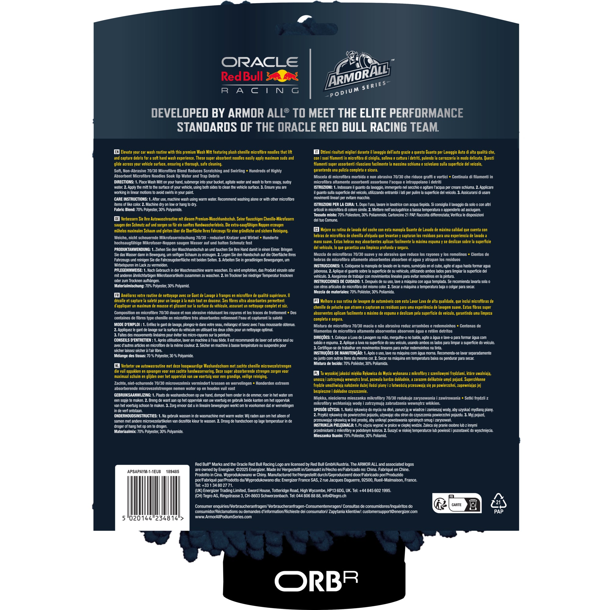 Armor Microfasertücher Oracle Red Bull Racing