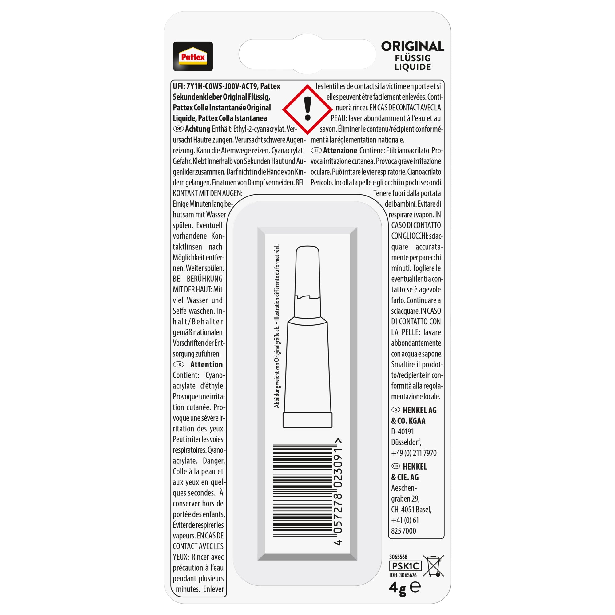 Pattex Sekundenkleber Original