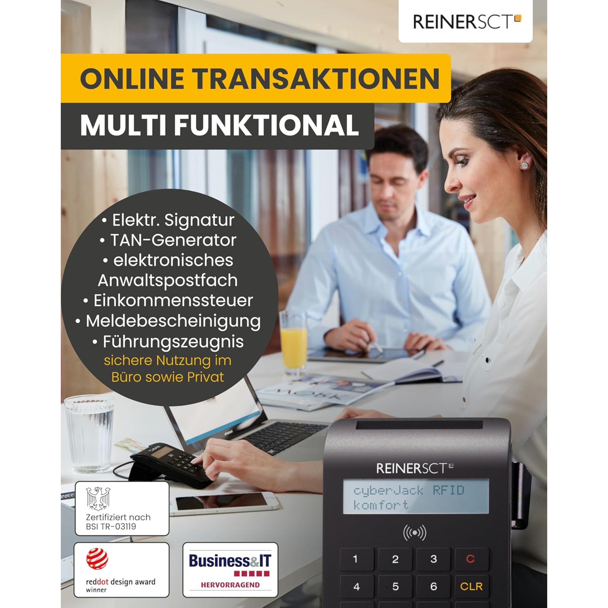 Personalausweisleser cyberJack® RFID komfort