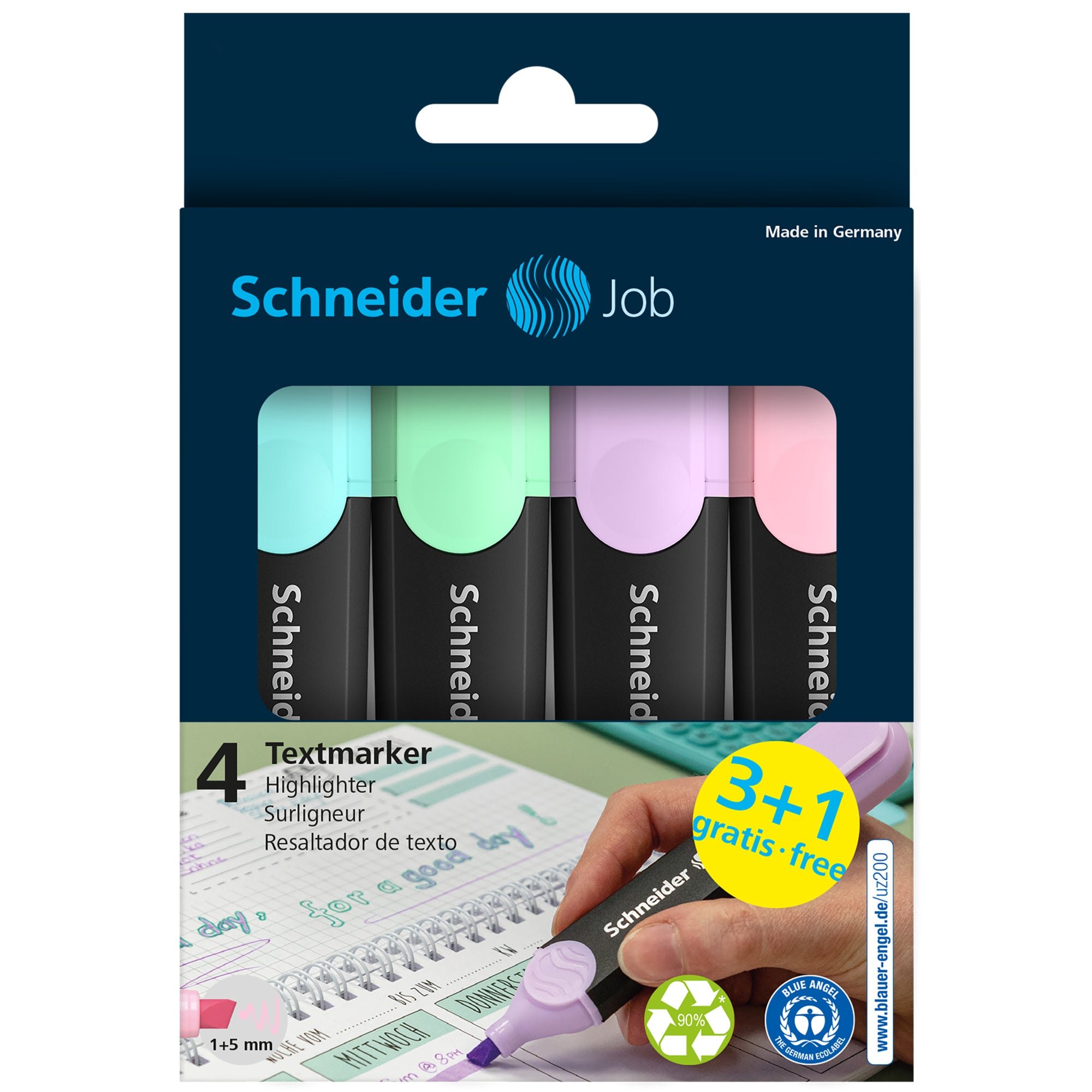 Schneider Textmarker Job Pastell