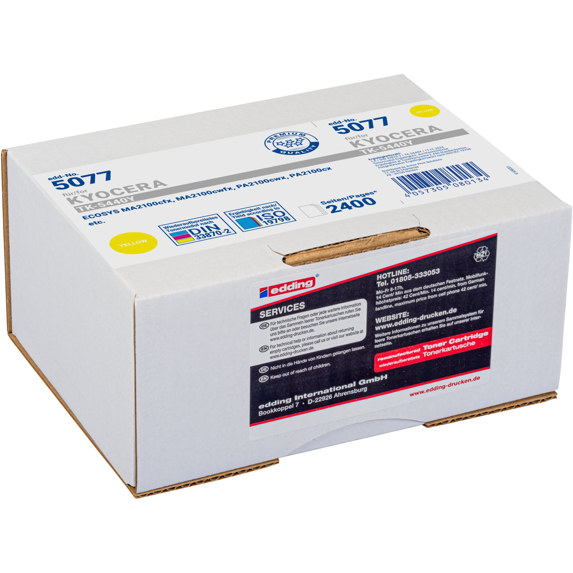 edding Toner, gelb