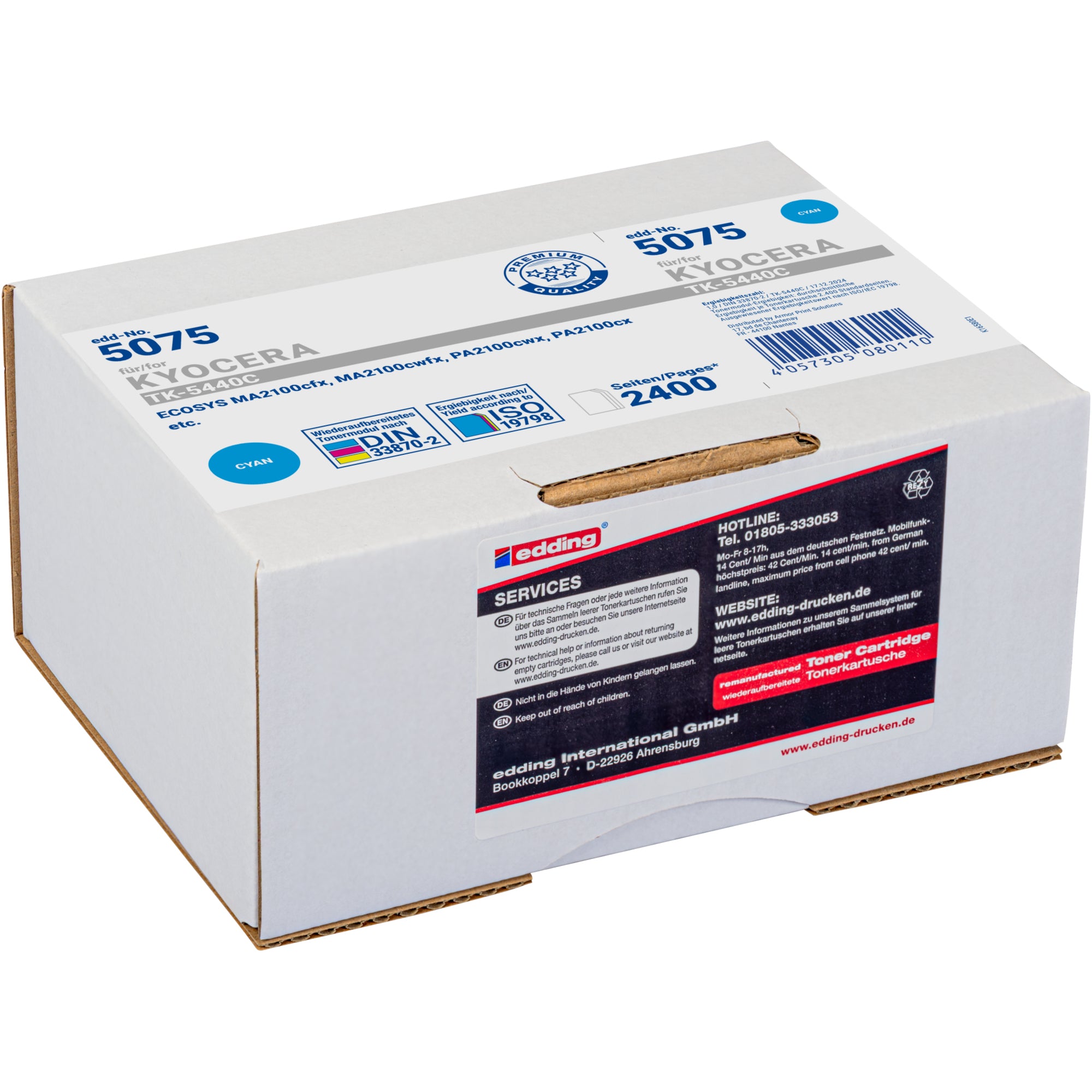 edding Toner, cyan