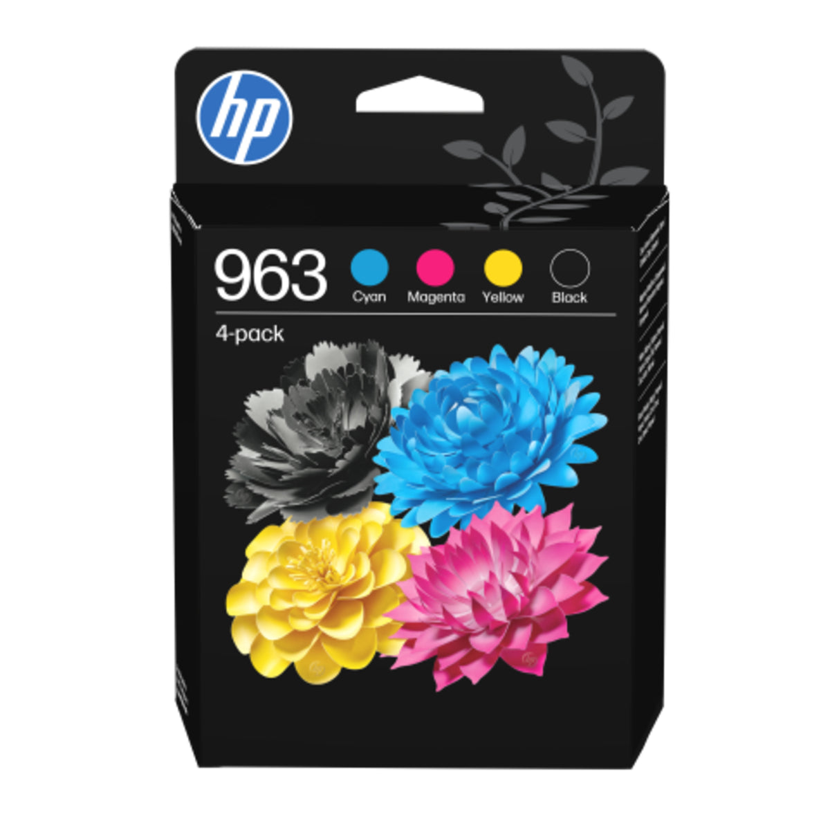 HP Tintenpatrone, schwarz, cyan, magenta, gelb
