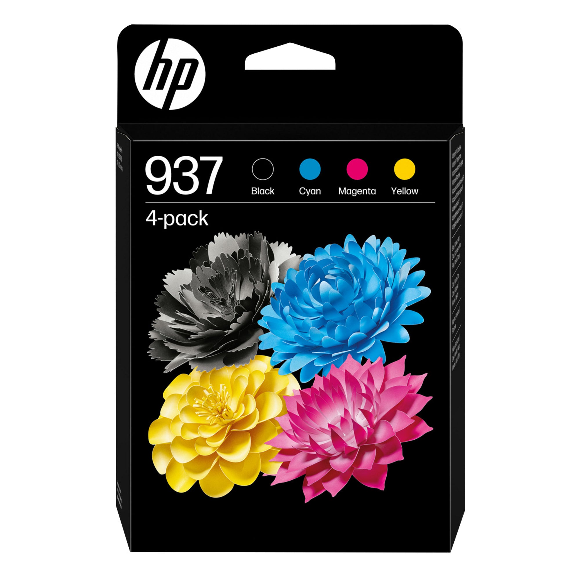 HP Tintenpatrone, schwarz, cyan, magenta, gelb