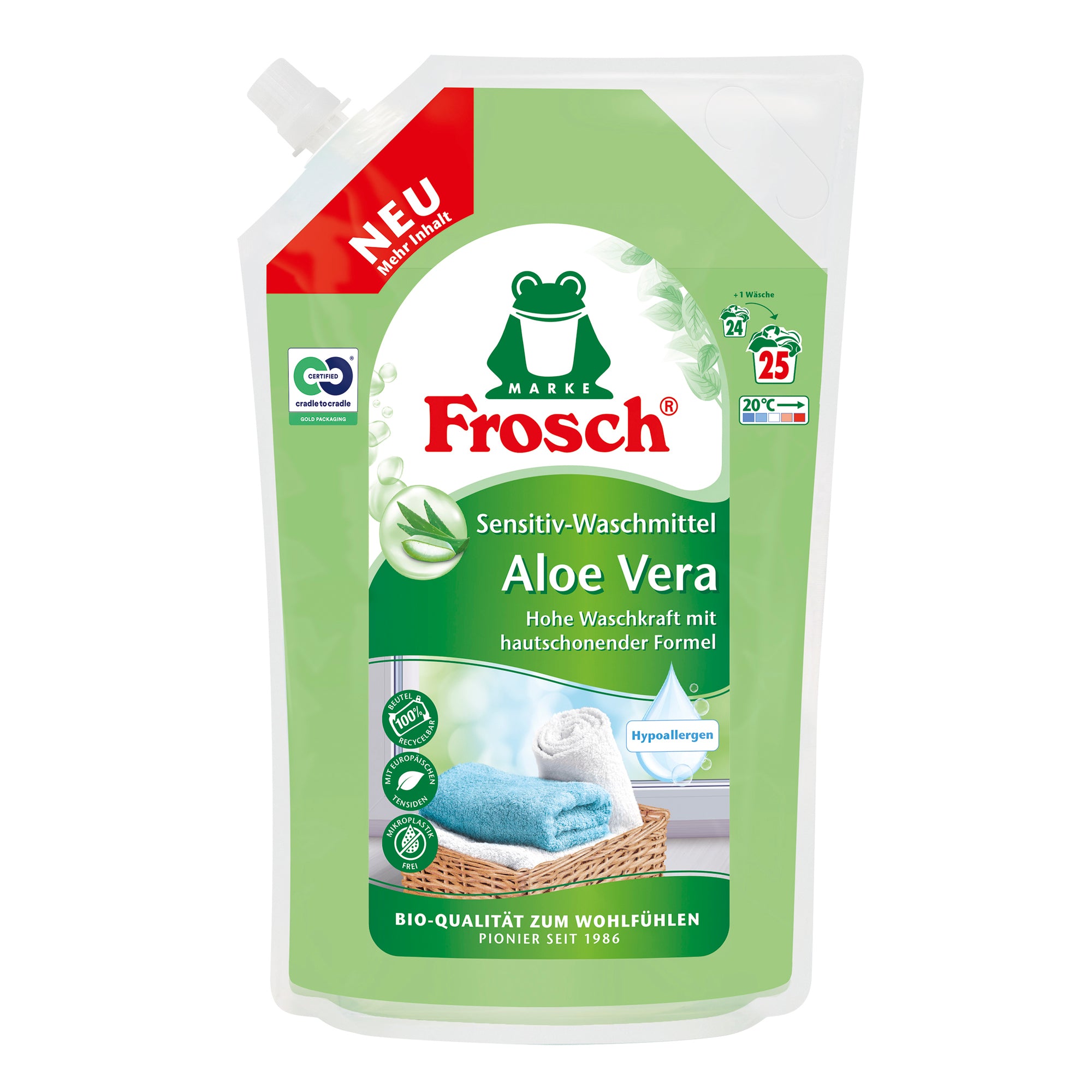 Frosch Waschmittel Aloe Vera Sensitiv